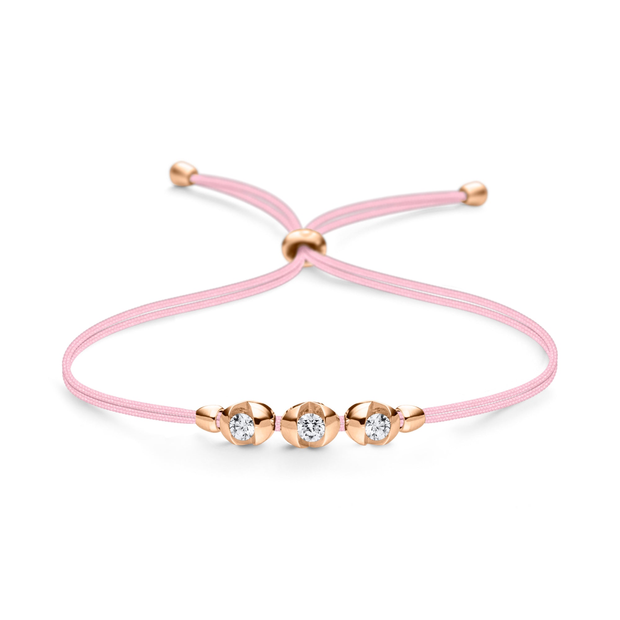 Schaffrath COLORTAIRE Armband - CTR32_B_008_BR_2_10_CANDYPINK_RW (RW) aus Roségold mit Diamant