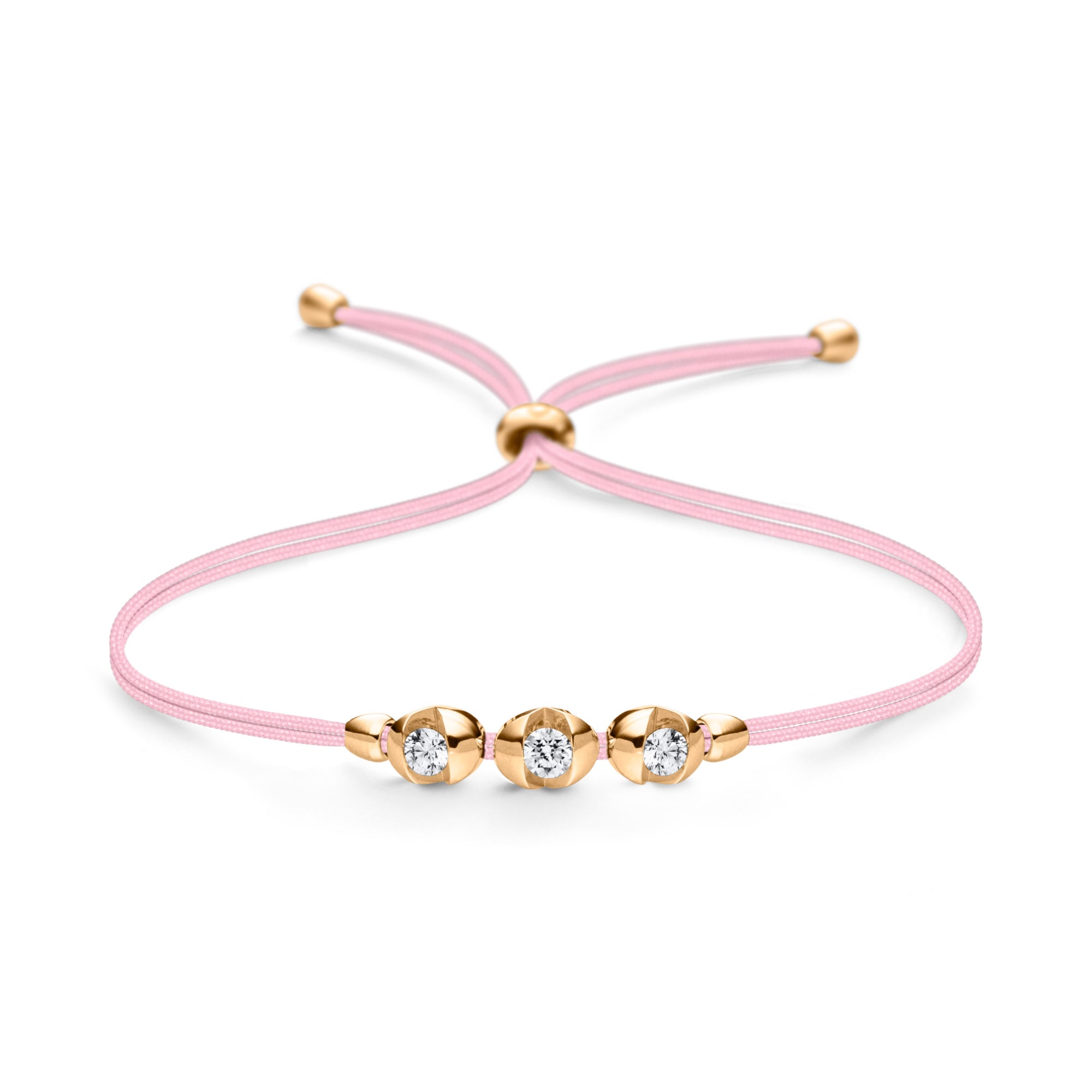 Schaffrath COLORTAIRE Armband - CTR32_B_008_BR_2_10_CANDYPINK_YW (YW) aus Gelbgold mit Diamant