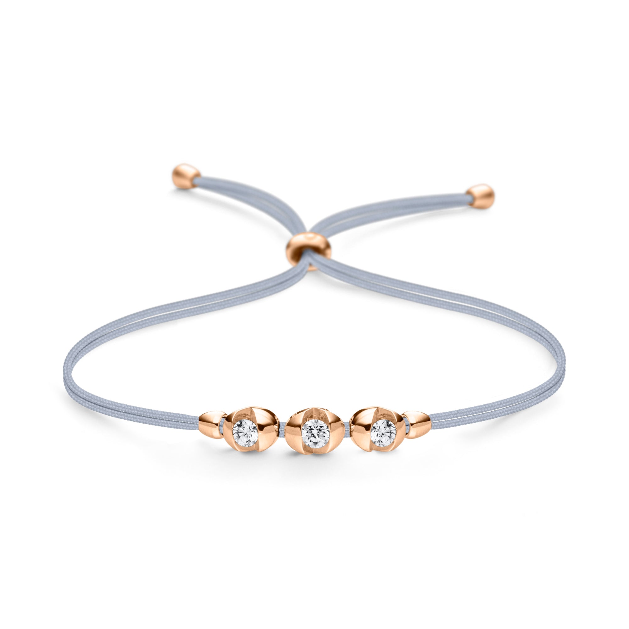 Schaffrath COLORTAIRE Armband - CTR32_B_008_BR_2_12_SHADOWGREY_RW (RW) aus Roségold mit Diamant