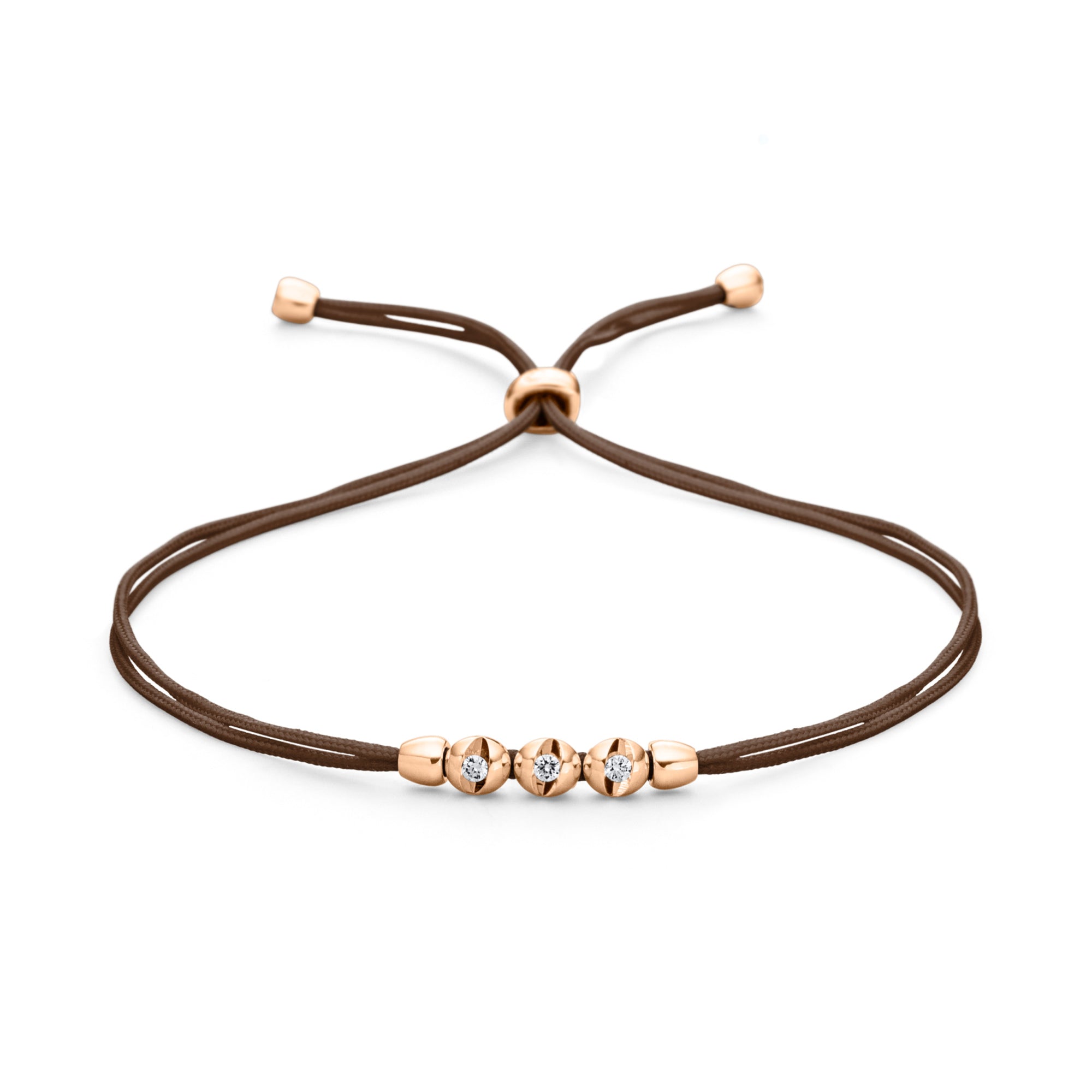 Schaffrath COLORTAIRE Armband - CTR32_B_0015_BR_2_01_CHOCOLATE_RW (RW) aus Roségold mit Diamant