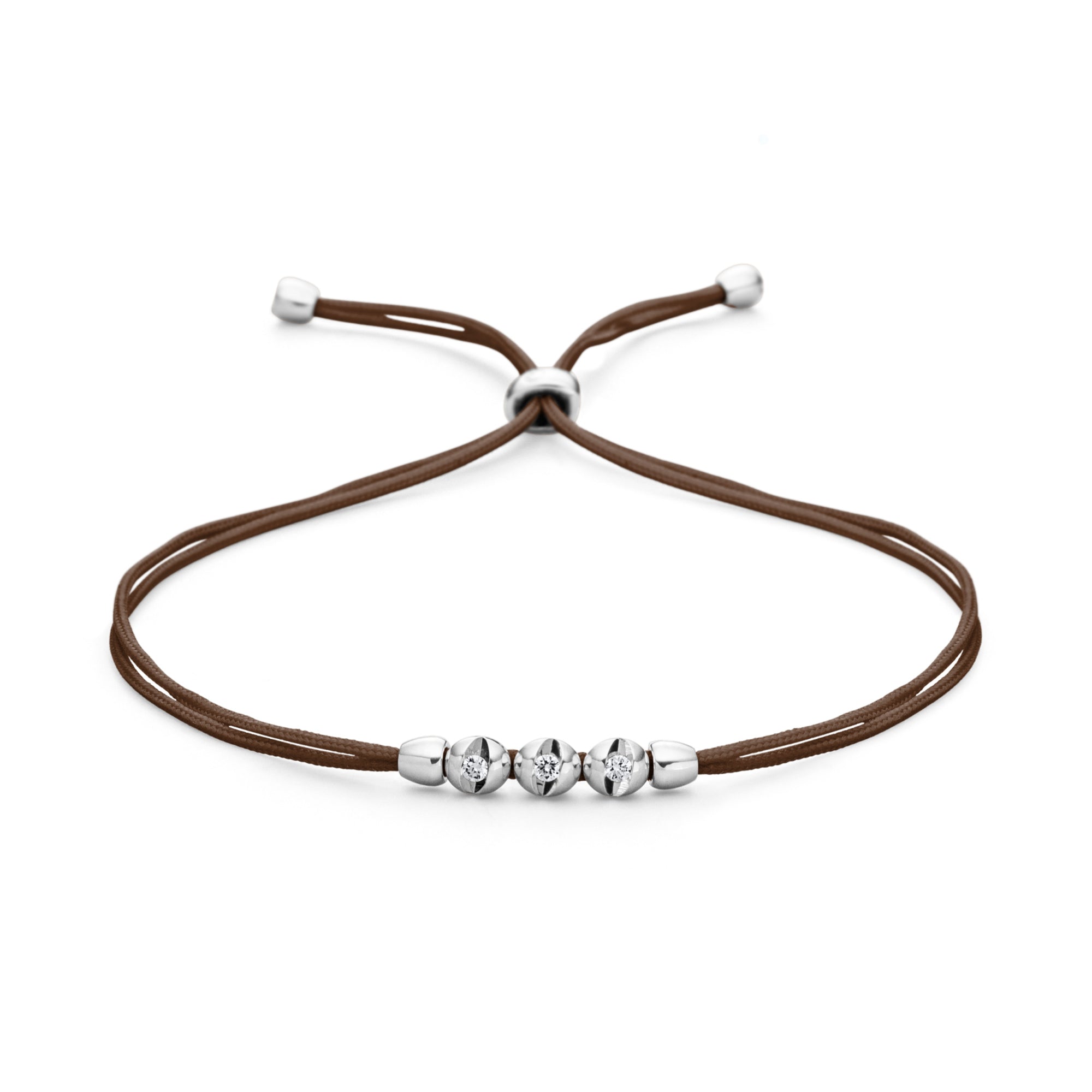 Schaffrath COLORTAIRE Armband - CTR32_B_0015_BR_2_01_CHOCOLATE_WW (WW) aus Weißgold mit Diamant