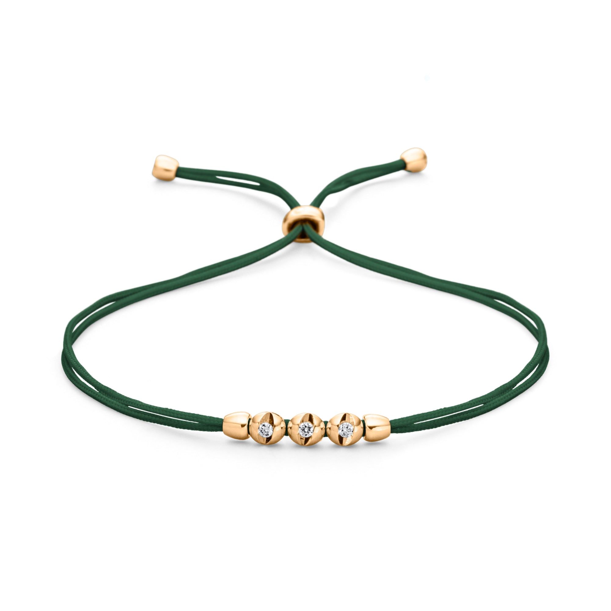 Schaffrath COLORTAIRE Armband - CTR32_B_0015_BR_2_02_EMERALDGREEN_YW (YW) aus Gelbgold mit Diamant