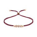Schaffrath COLORTAIRE Armband - CTR32_B_0015_BR_2_03_DARKBURGUNDY_RW (RW) aus Roségold mit Diamant