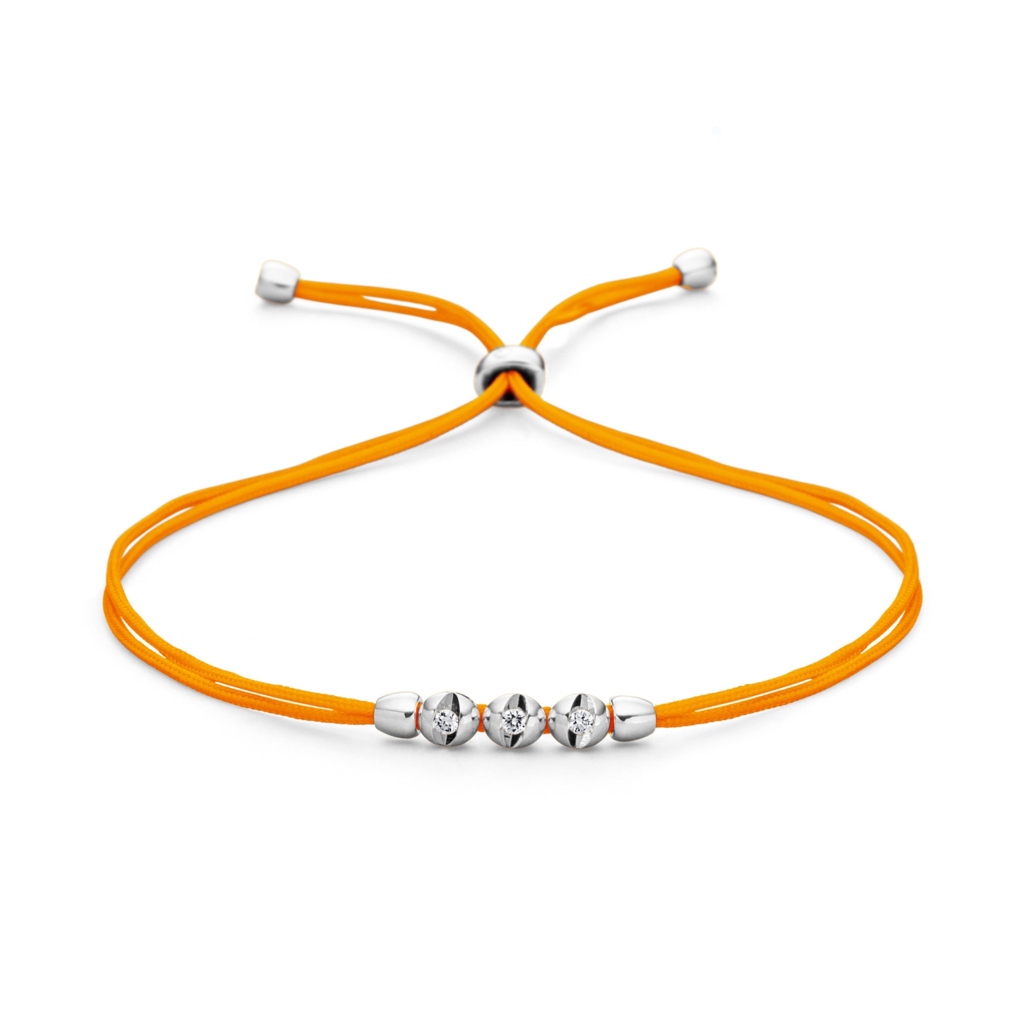 Schaffrath COLORTAIRE Armband - CTR32_B_0015_BR_2_08_FLAMEORANGE_WW (WW) aus Weißgold mit Diamant