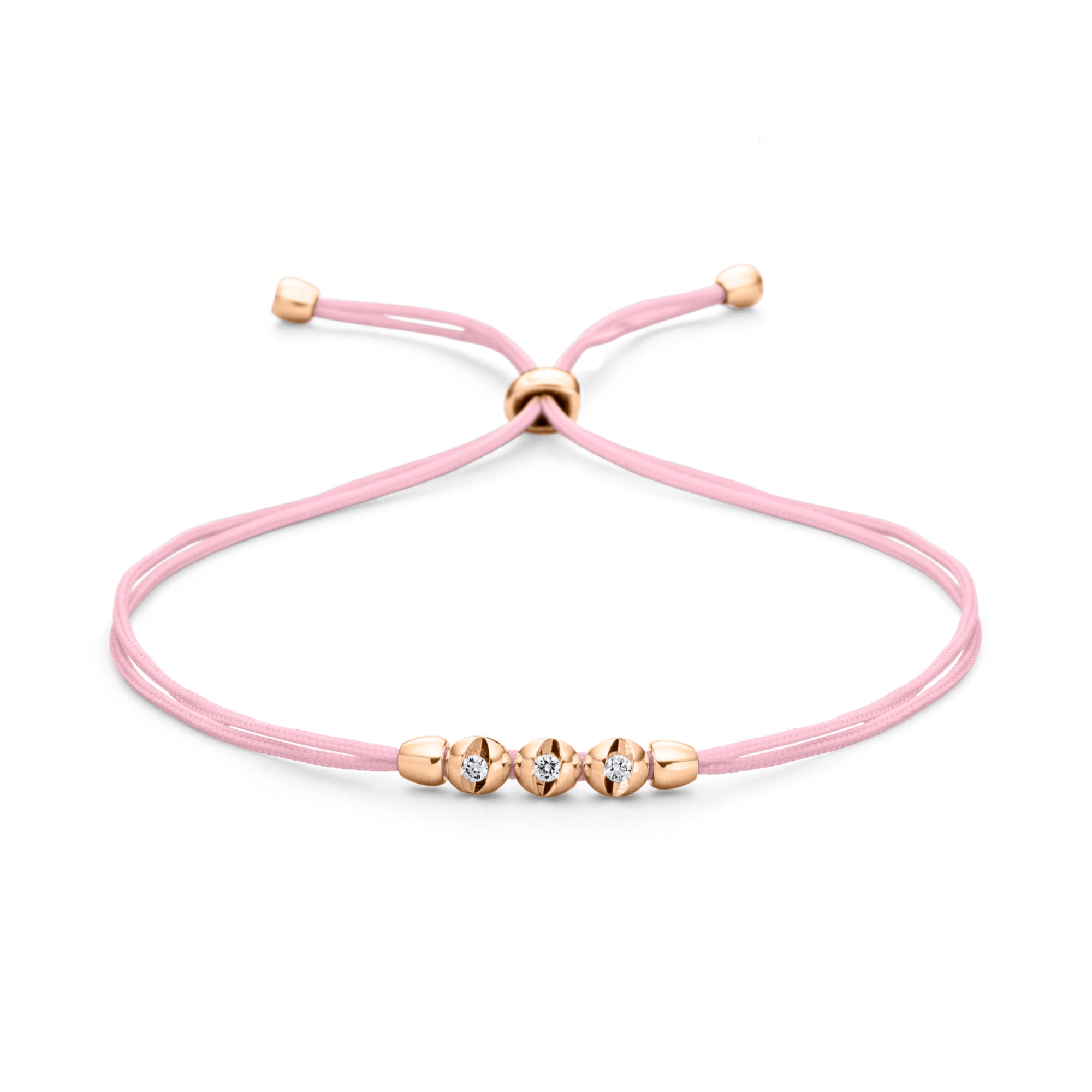 Schaffrath COLORTAIRE Armband - CTR32_B_0015_BR_2_10_CANDYPINK_RW (RW) aus Roségold mit Diamant