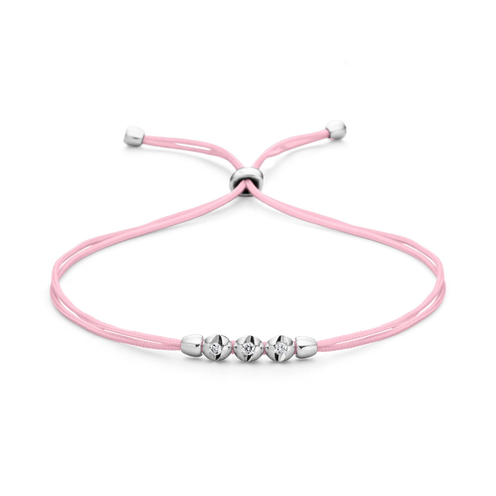 Schaffrath COLORTAIRE Armband - CTR32_B_0015_BR_2_10_CANDYPINK_WW (WW) aus Weißgold mit Diamant