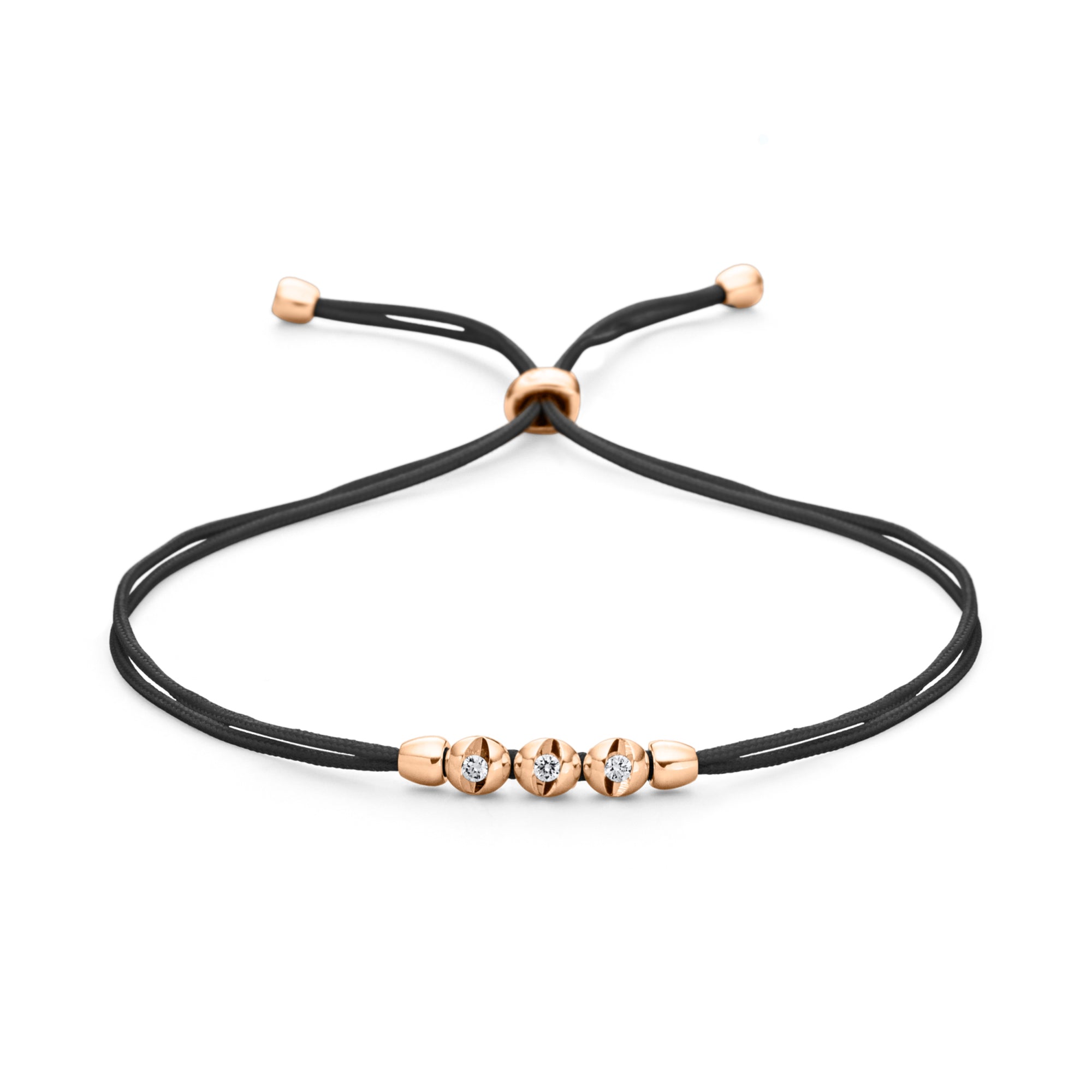 Schaffrath COLORTAIRE Armband - CTR32_B_0015_BR_2_11_MIDNIGHT_RW (RW) aus Roségold mit Diamant