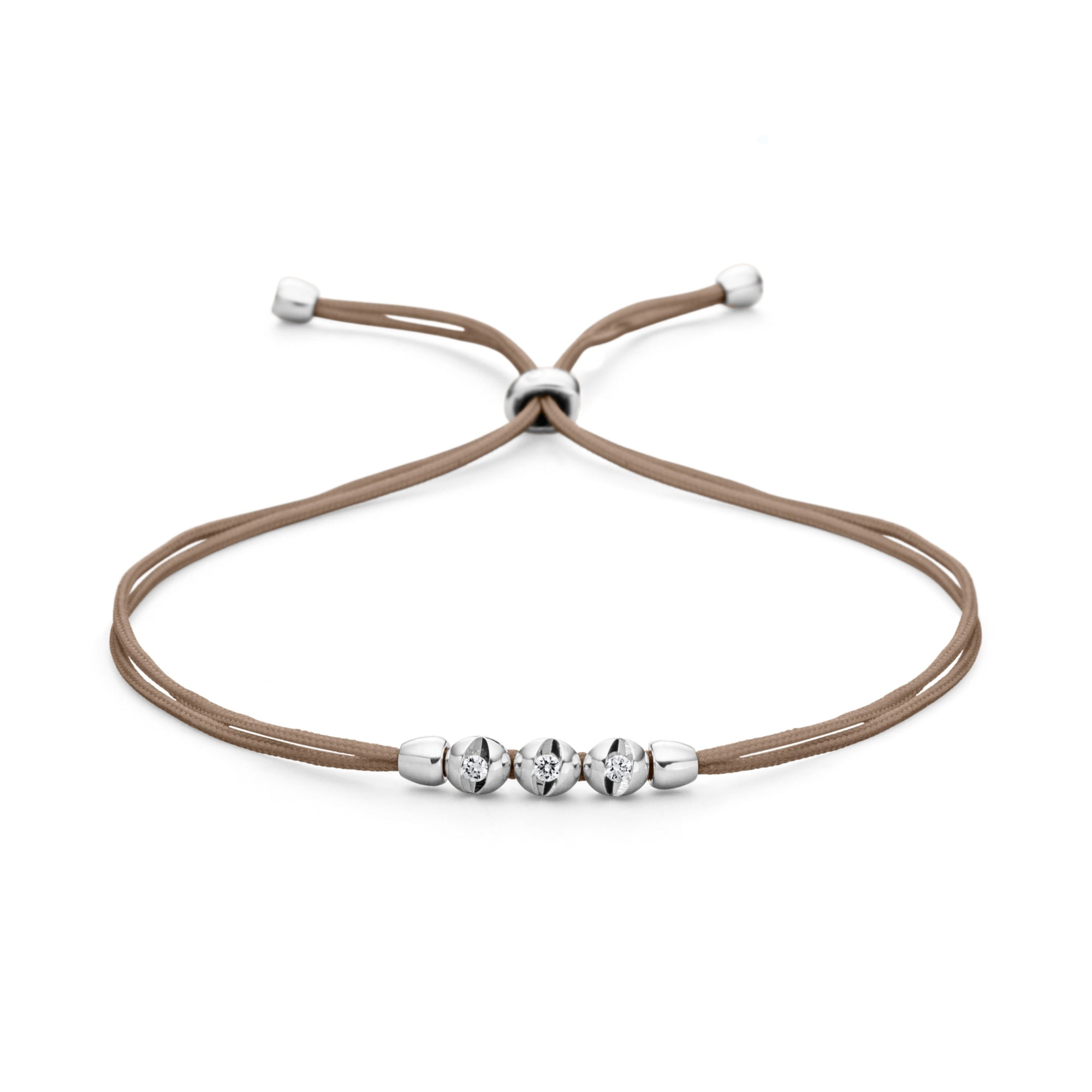 Schaffrath COLORTAIRE Armband - CTR32_B_0015_BR_2_14_CHASHMERE_WW (WW) aus Weißgold mit Diamant