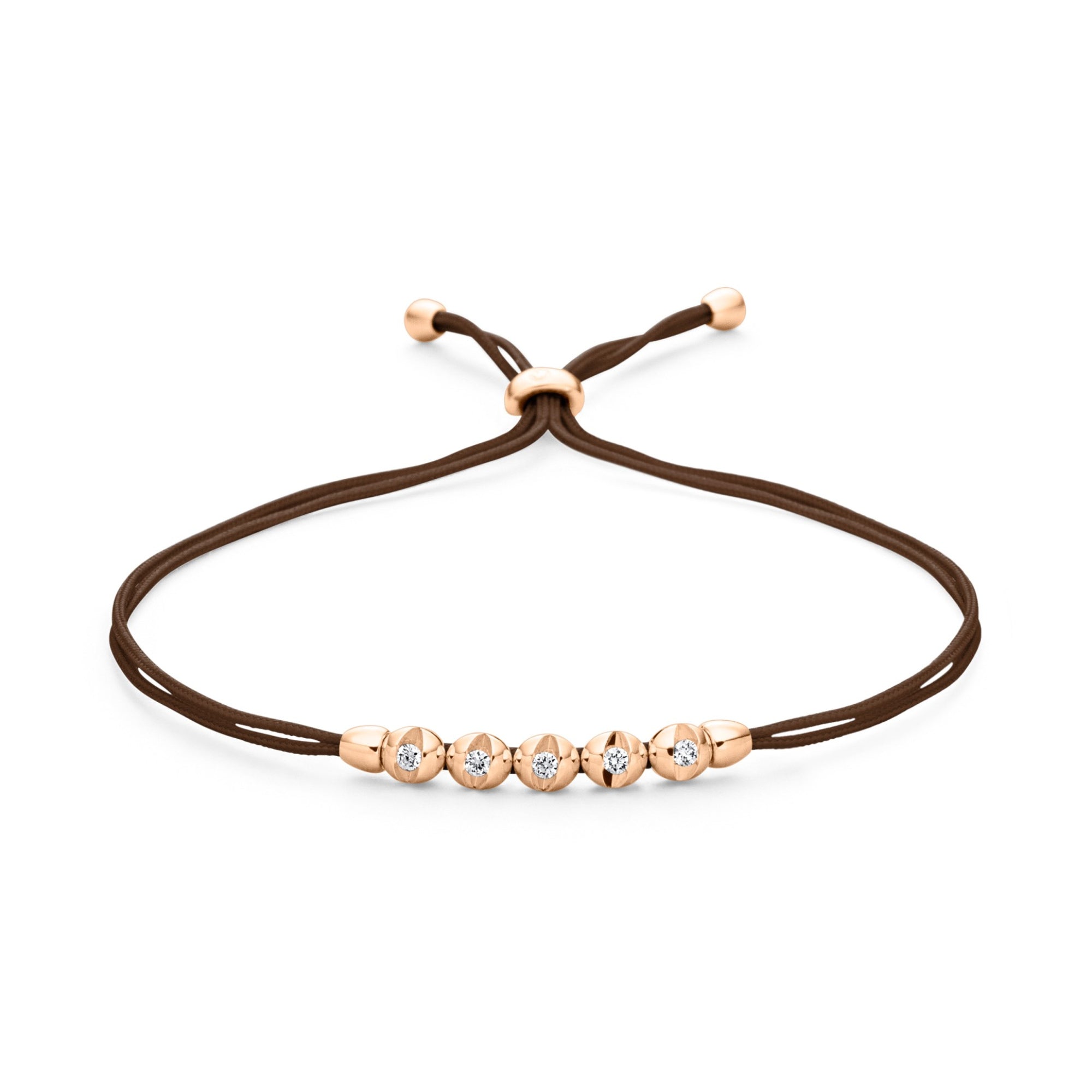 Schaffrath COLORTAIRE Armband - CTR52_B_0015_BR_2_01_CHOCOLATE_RW (RW) aus Roségold mit Diamant