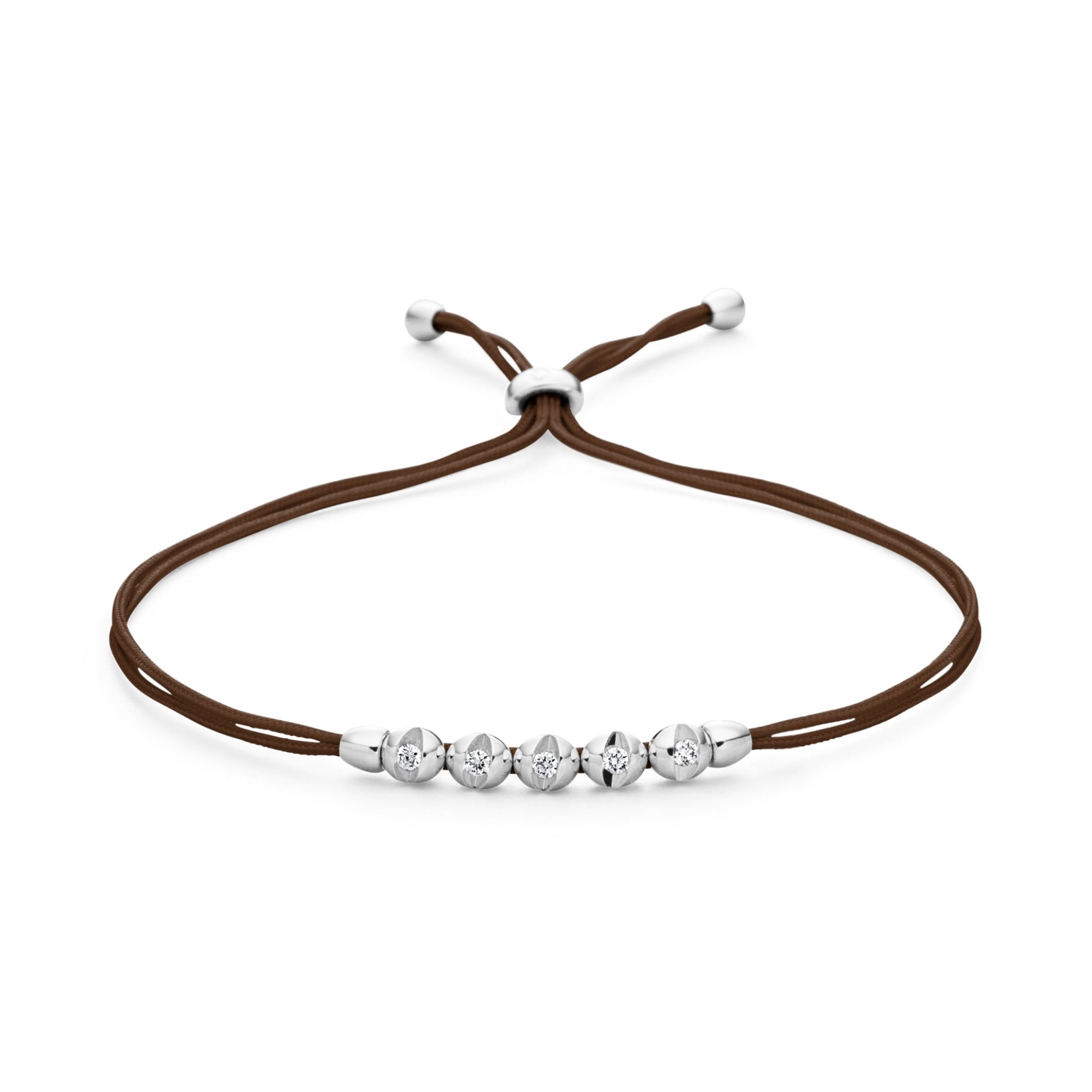Schaffrath COLORTAIRE Armband - CTR52_B_0015_BR_2_01_CHOCOLATE_WW (WW) aus Weißgold mit Diamant