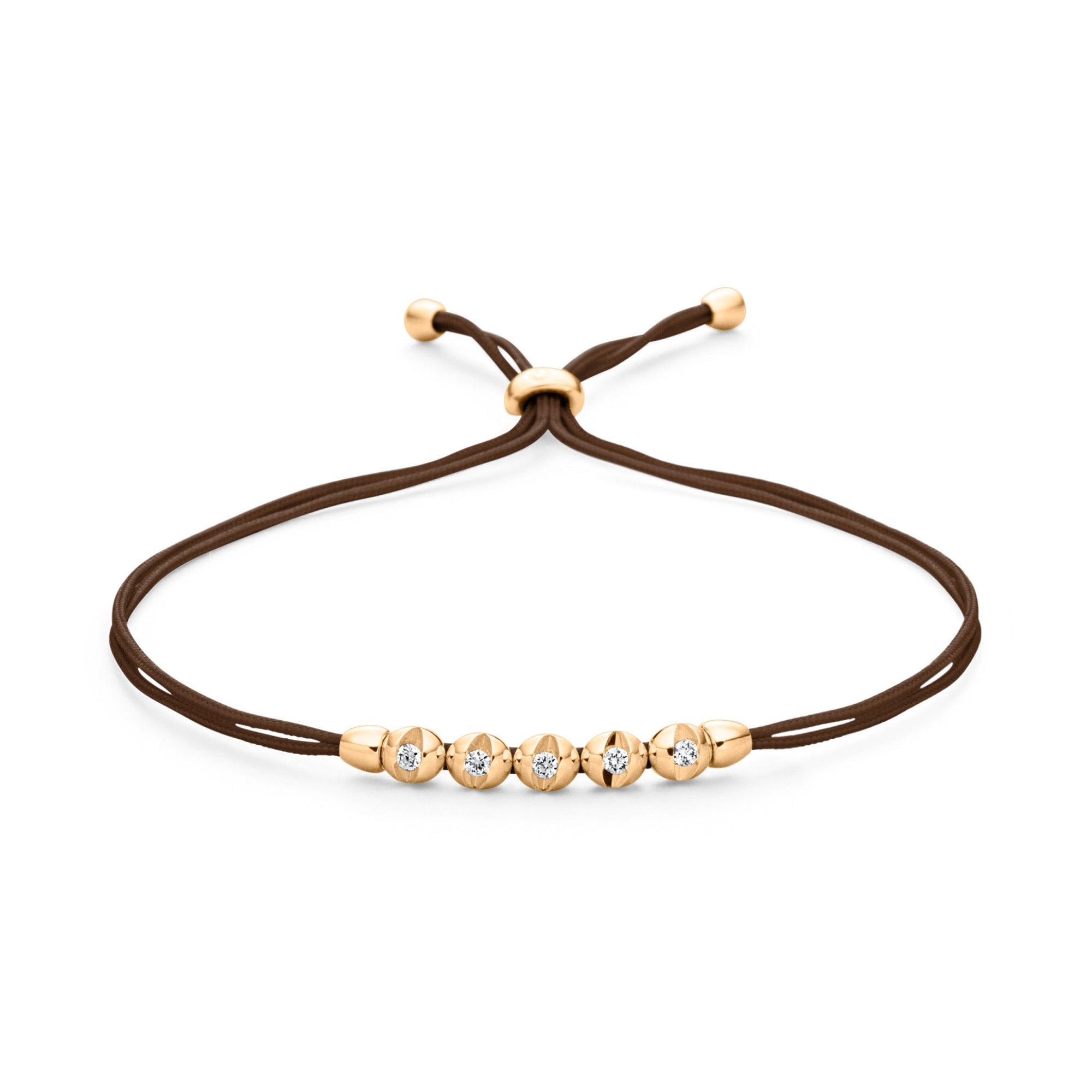 Schaffrath COLORTAIRE Armband - CTR52_B_0015_BR_2_01_CHOCOLATE_YW (YW) aus Gelbgold mit Diamant