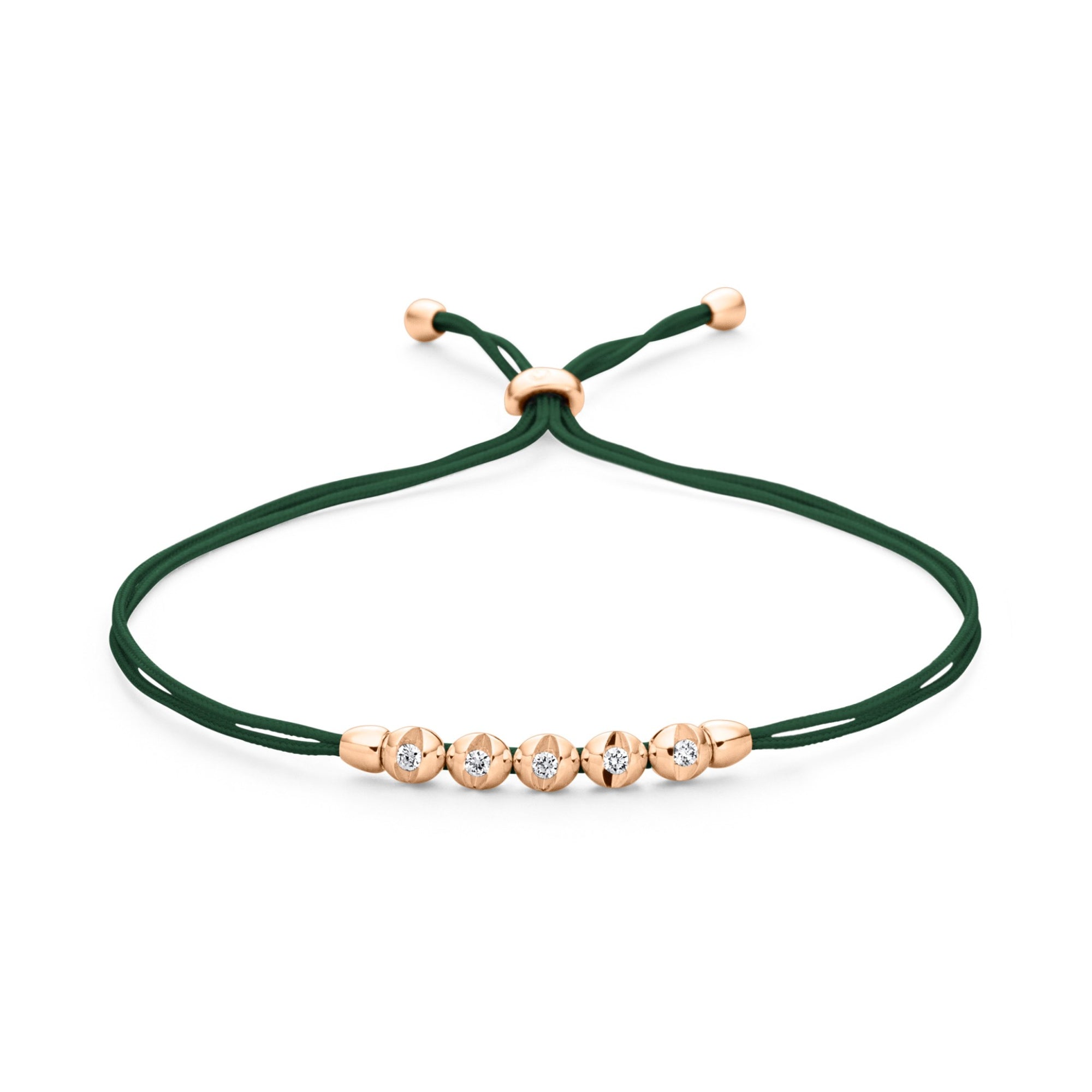 Schaffrath COLORTAIRE Armband - CTR52_B_0015_BR_2_02_EMERALDGREEN_RW (RW) aus Roségold mit Diamant