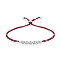 Schaffrath COLORTAIRE Armband - CTR52_B_0015_BR_2_03_DARKBURGUNDY_WW (WW) aus Weißgold mit Diamant