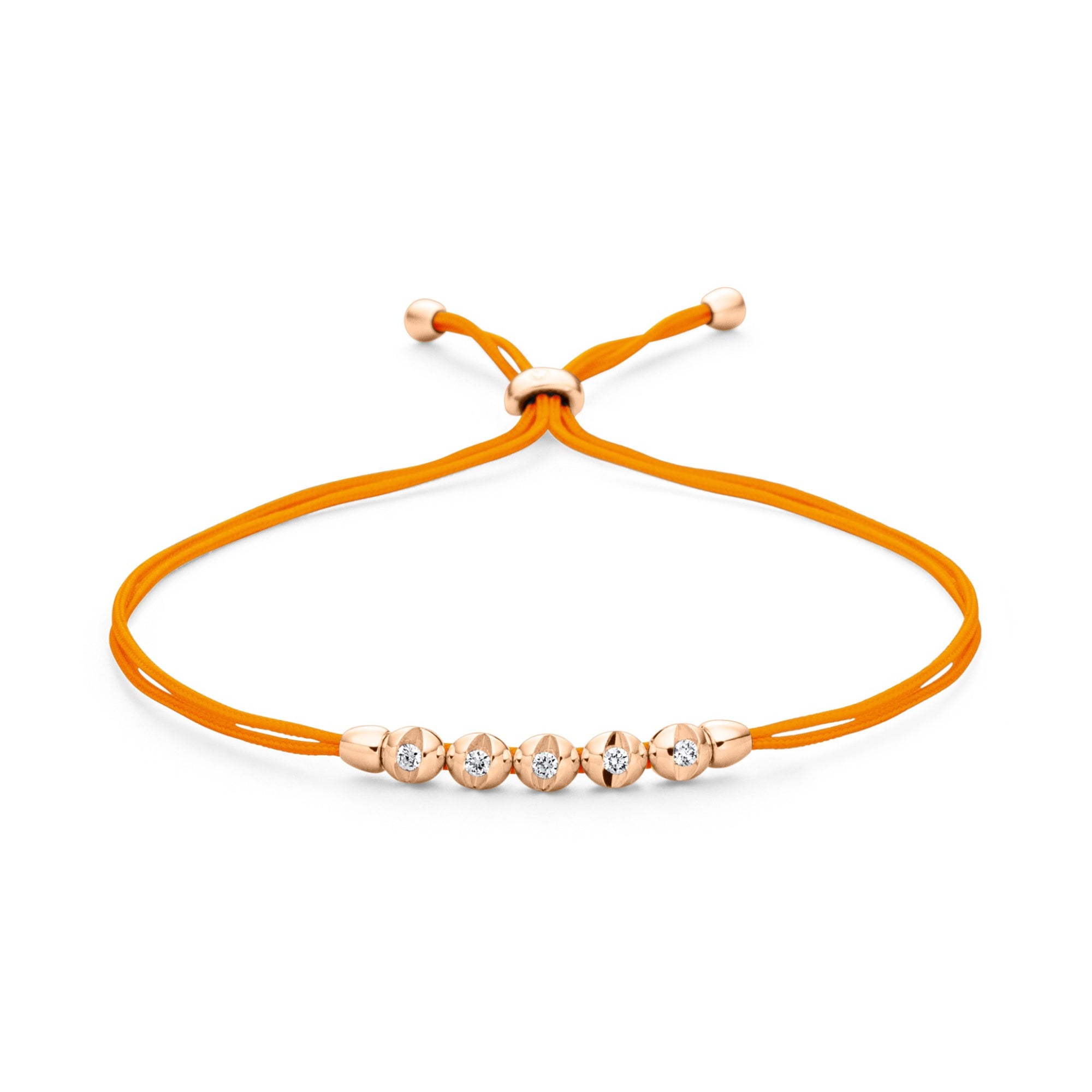 Schaffrath COLORTAIRE Armband - CTR52_B_0015_BR_2_08_FLAMEORANGE_RW (RW) aus Roségold mit Diamant
