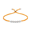 Schaffrath COLORTAIRE Armband - CTR52_B_0015_BR_2_08_FLAMEORANGE_WW (WW) aus Weißgold mit Diamant