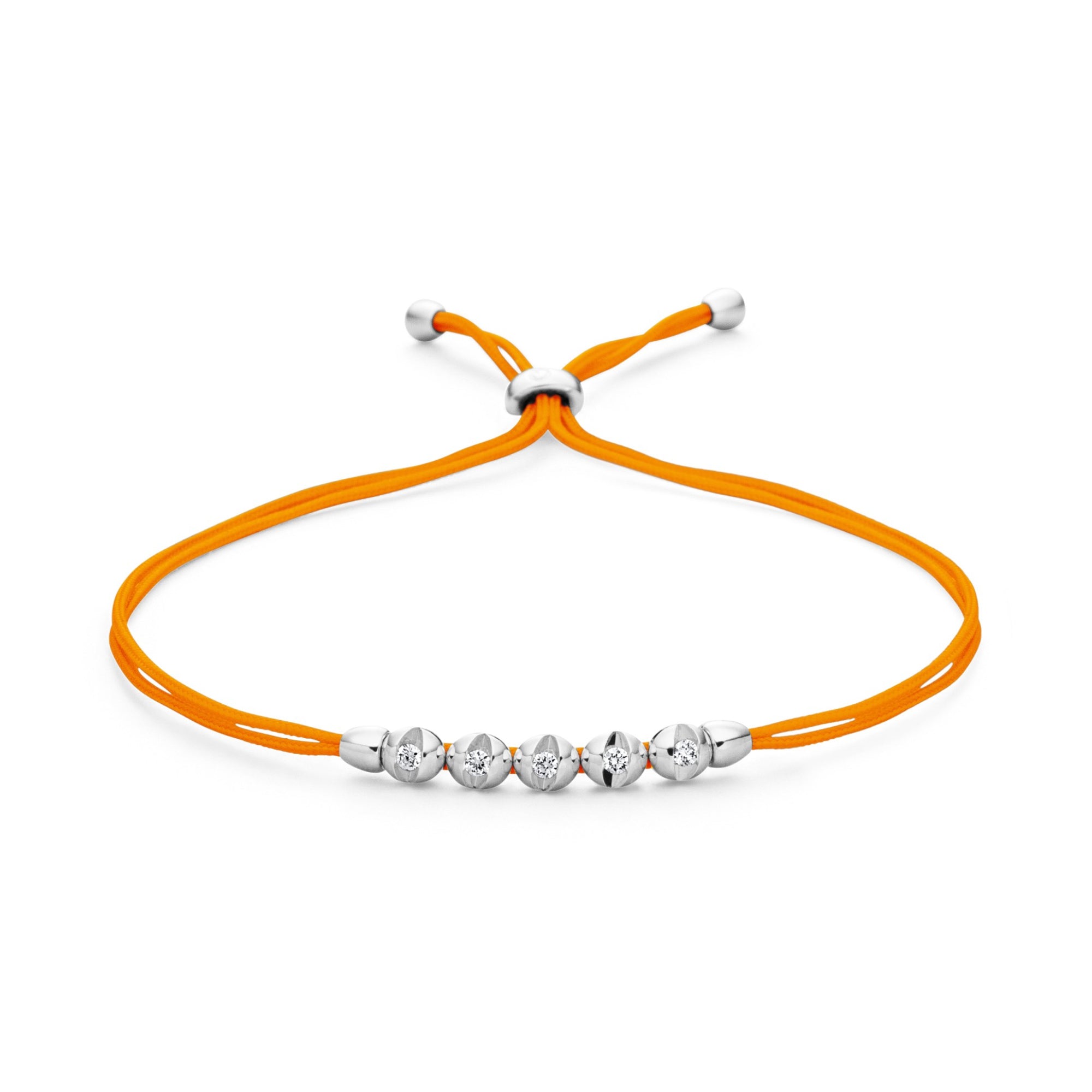 Schaffrath COLORTAIRE Armband - CTR52_B_0015_BR_2_08_FLAMEORANGE_WW (WW) aus Weißgold mit Diamant