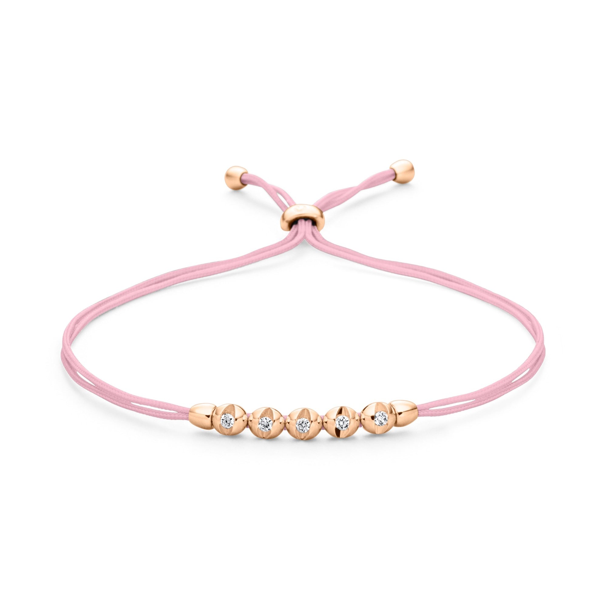 Schaffrath COLORTAIRE Armband - CTR52_B_0015_BR_2_10_CANDYPINK_RW (RW) aus Roségold mit Diamant