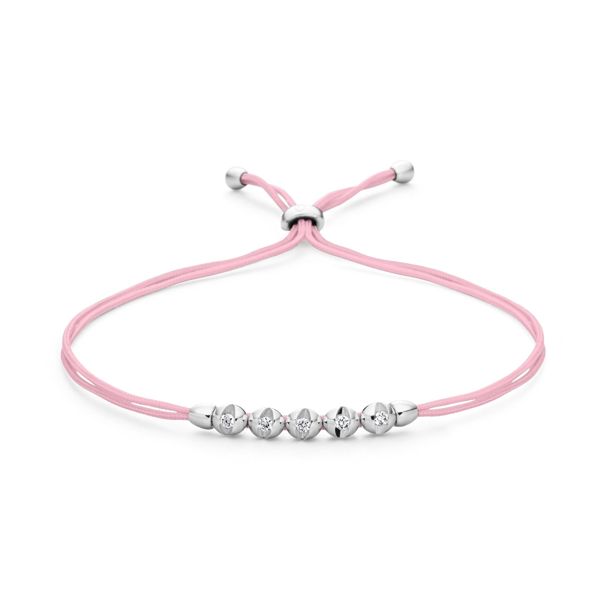 Schaffrath COLORTAIRE Armband - CTR52_B_0015_BR_2_10_CANDYPINK_WW (WW) aus Weißgold mit Diamant