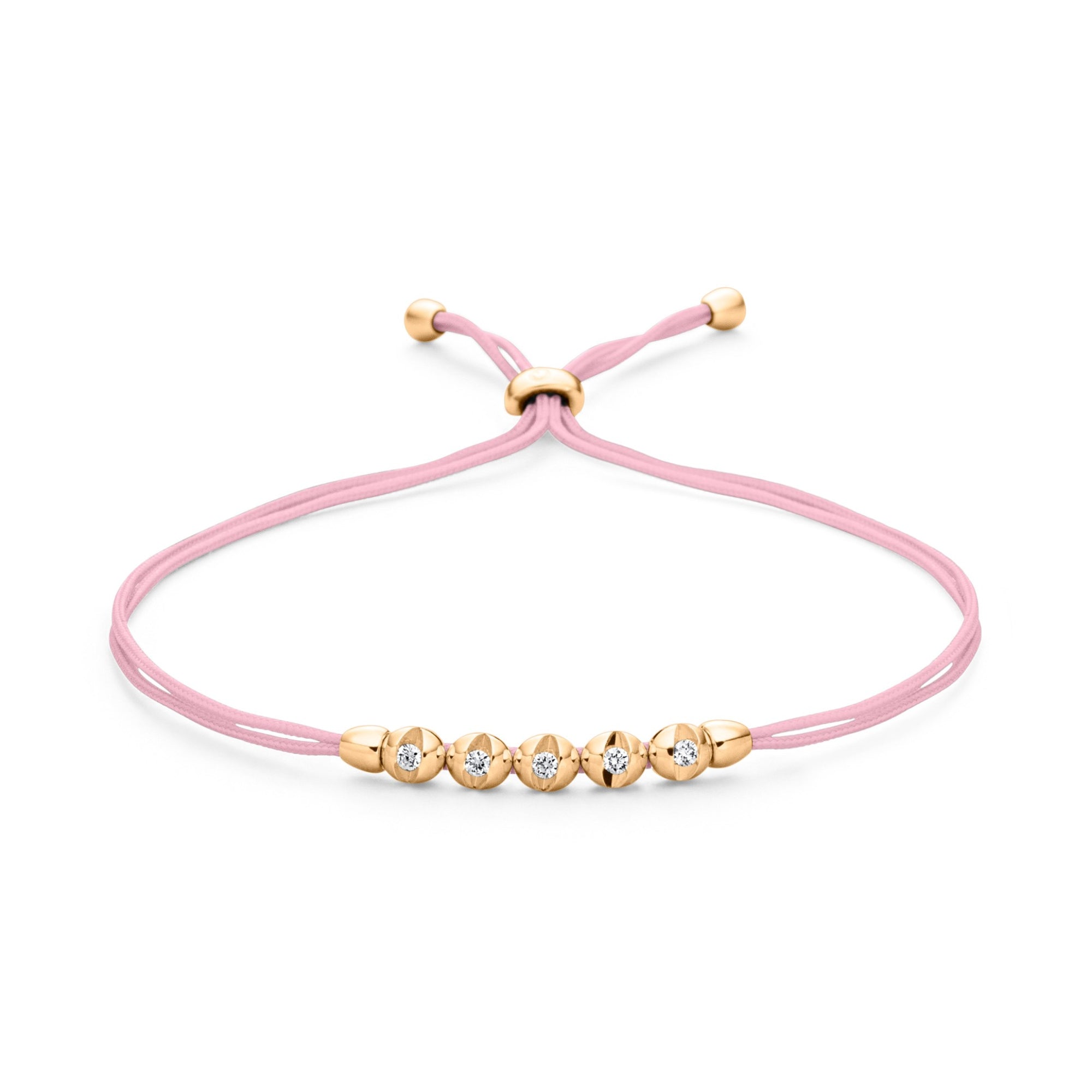 Schaffrath COLORTAIRE Armband - CTR52_B_0015_BR_2_10_CANDYPINK_YW (YW) aus Gelbgold mit Diamant