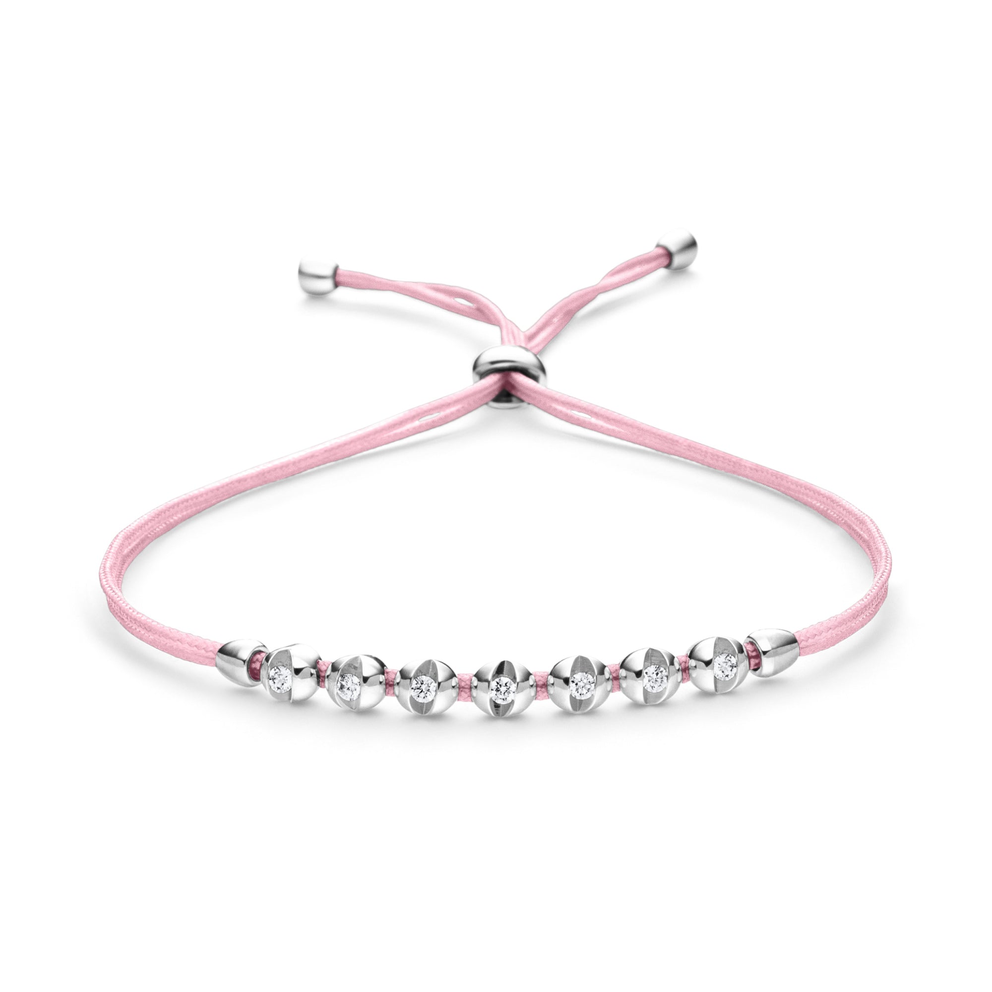 Schaffrath COLORTAIRE Armband - CTR72_B_008_BR_2_10_CANDYPINK_WW (WW) aus Weißgold mit Diamant