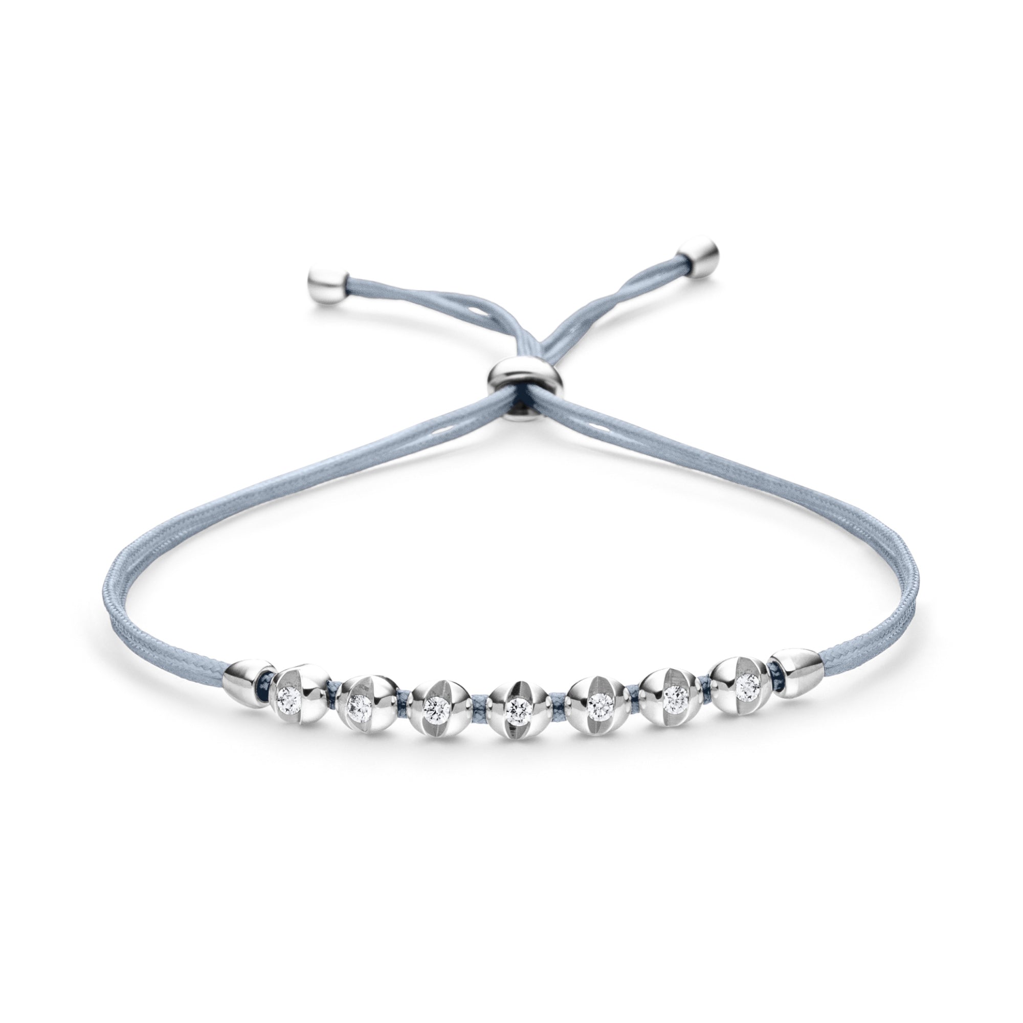 Schaffrath COLORTAIRE Armband - CTR72_B_008_BR_2_12_SHADOWGREY_WW (WW) aus Weißgold mit Diamant