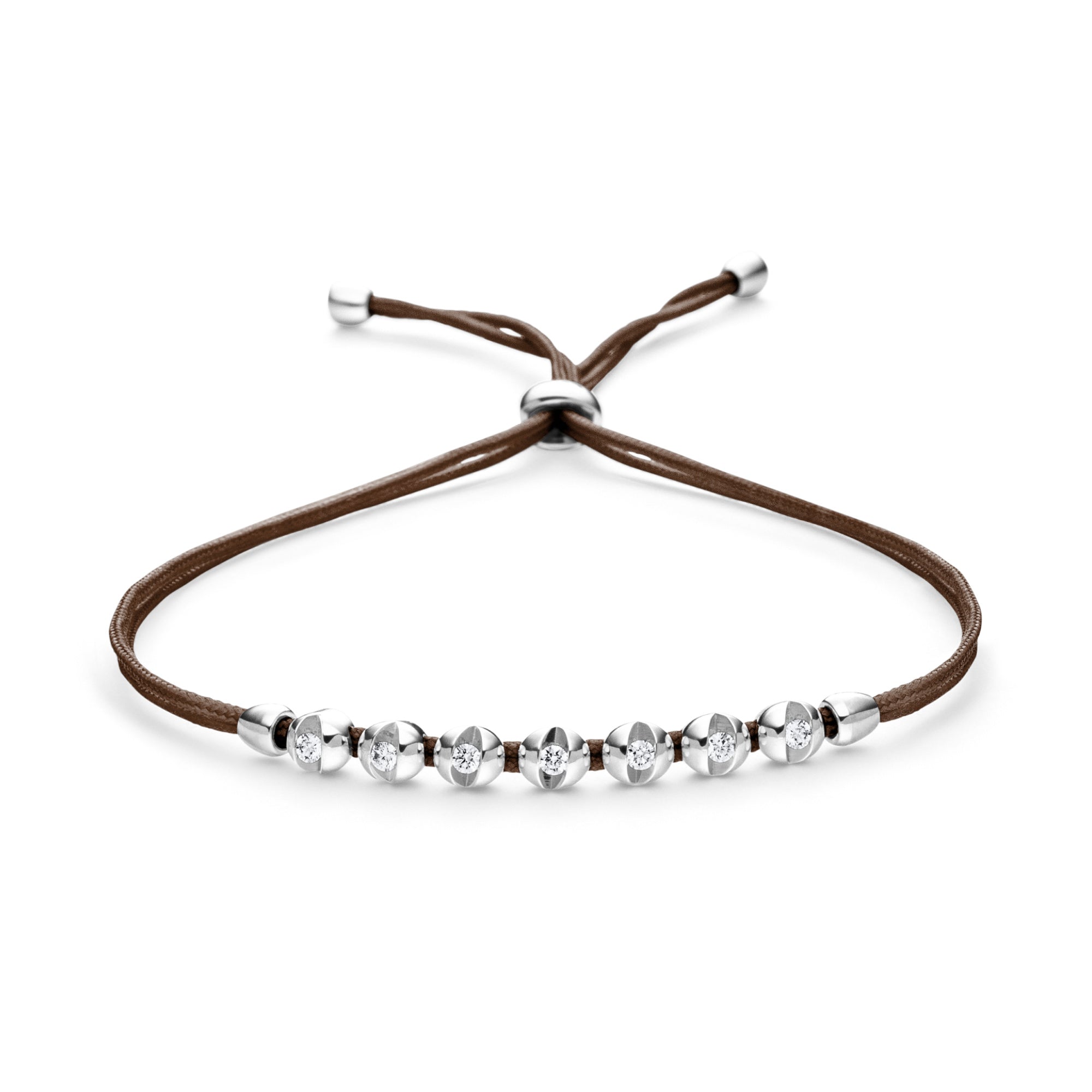 Schaffrath COLORTAIRE Armband - CTR72_B_0015_BR_2_01_CHOCOLATE_WW (WW) aus Weißgold mit Diamant