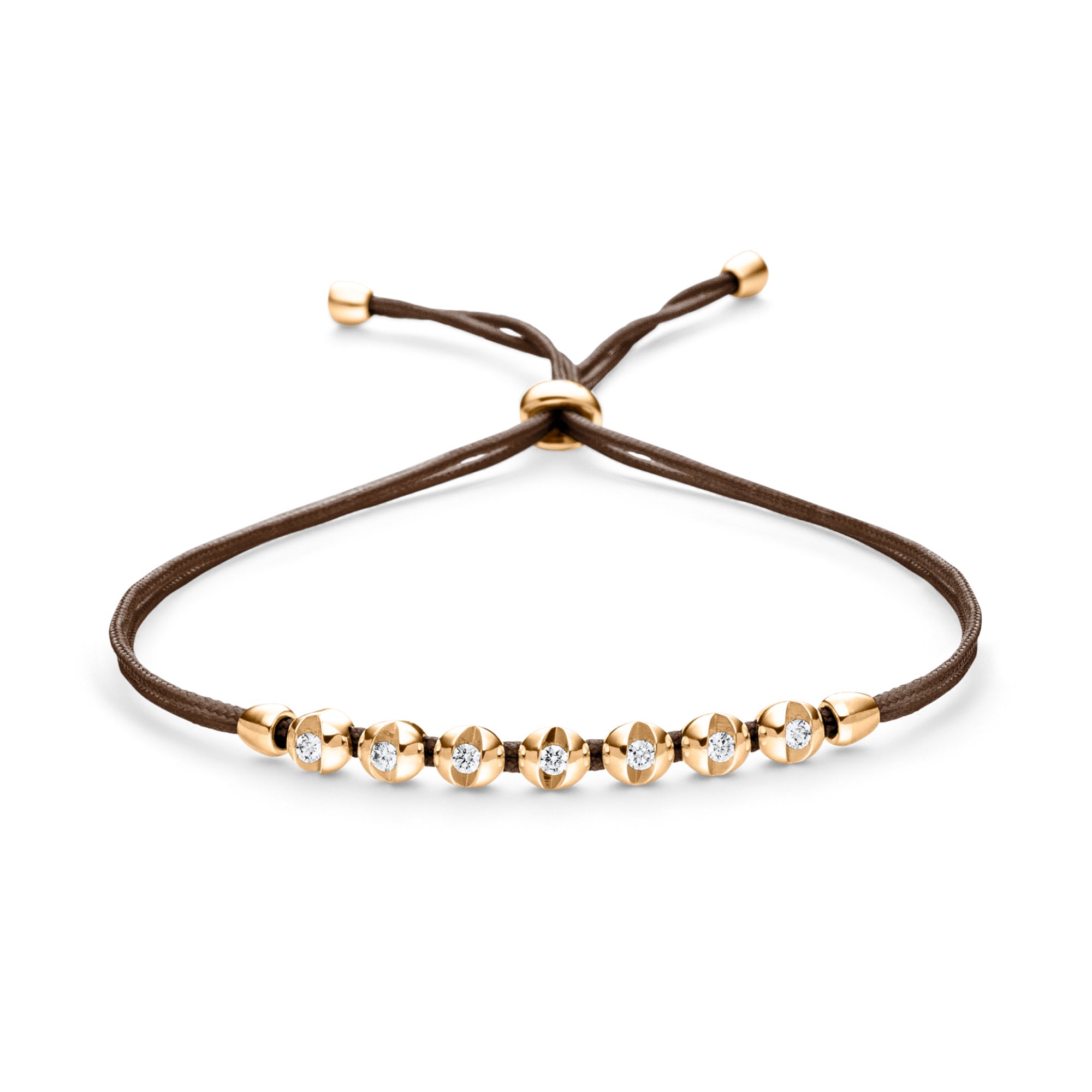 Schaffrath COLORTAIRE Armband - CTR72_B_0015_BR_2_01_CHOCOLATE_YW (YW) aus Gelbgold mit Diamant