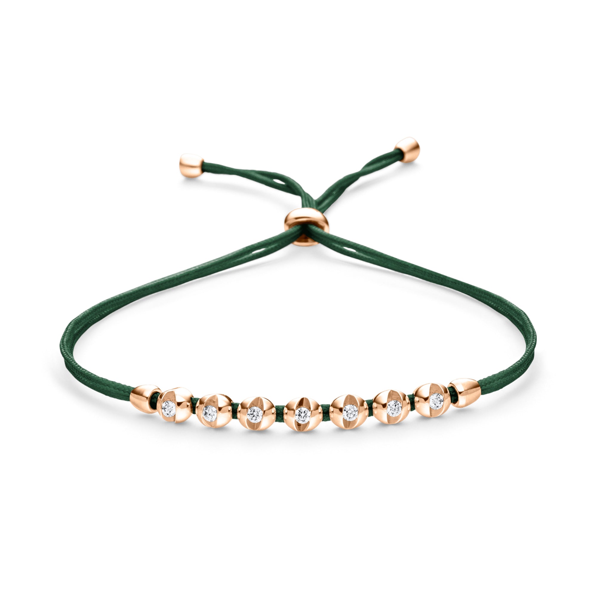 Schaffrath COLORTAIRE Armband - CTR72_B_0015_BR_2_02_EMERALDGREEN_RW (RW) aus Roségold mit Diamant