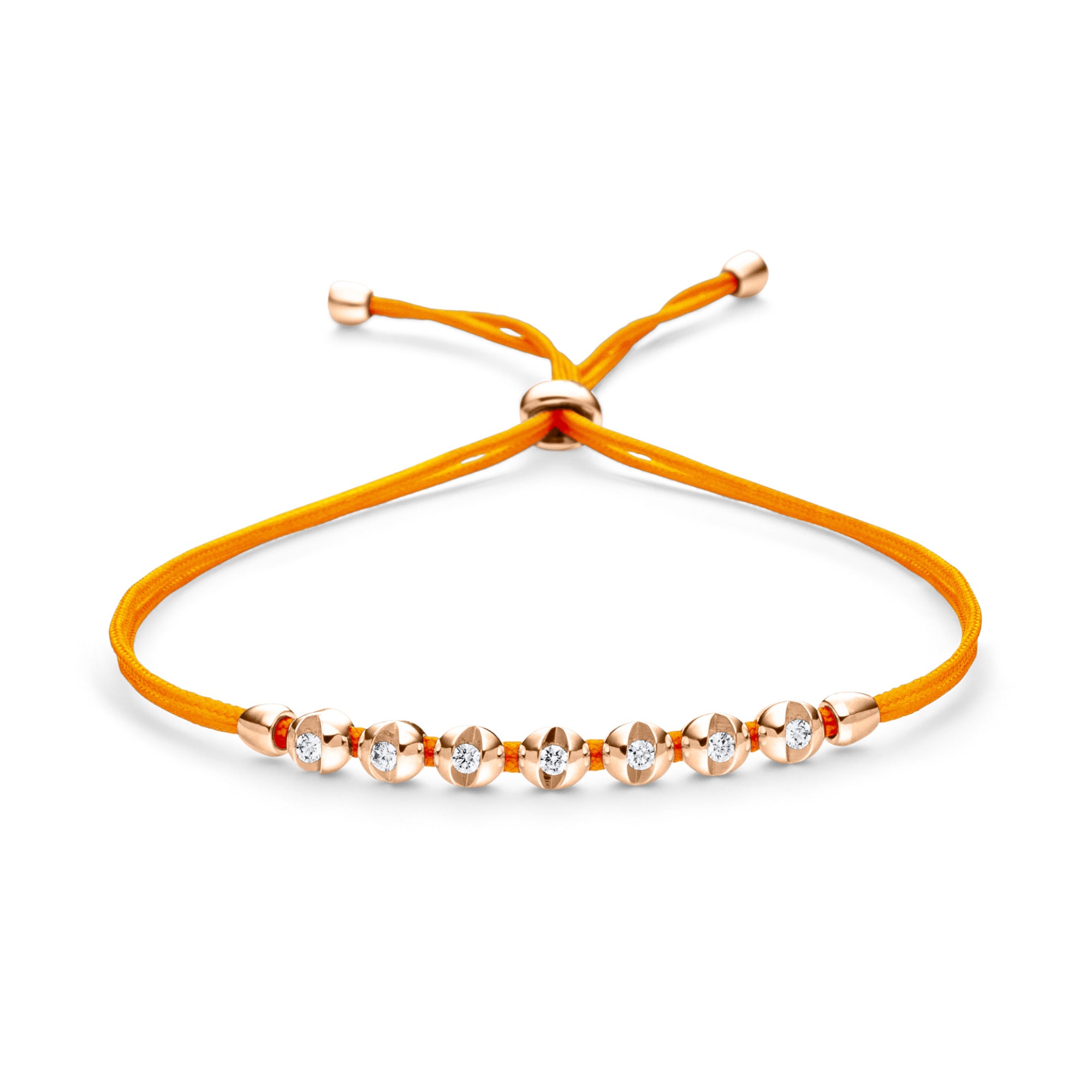 Schaffrath COLORTAIRE Armband - CTR72_B_0015_BR_2_08_FLAMEORANGE_RW (RW) aus Roségold mit Diamant