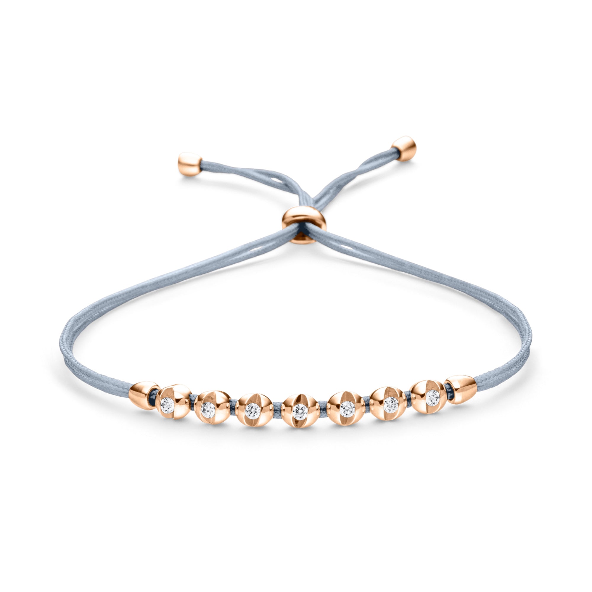 Schaffrath COLORTAIRE Armband - CTR72_B_0015_BR_2_12_SHADOWGREY_RW (RW) aus Roségold mit Diamant