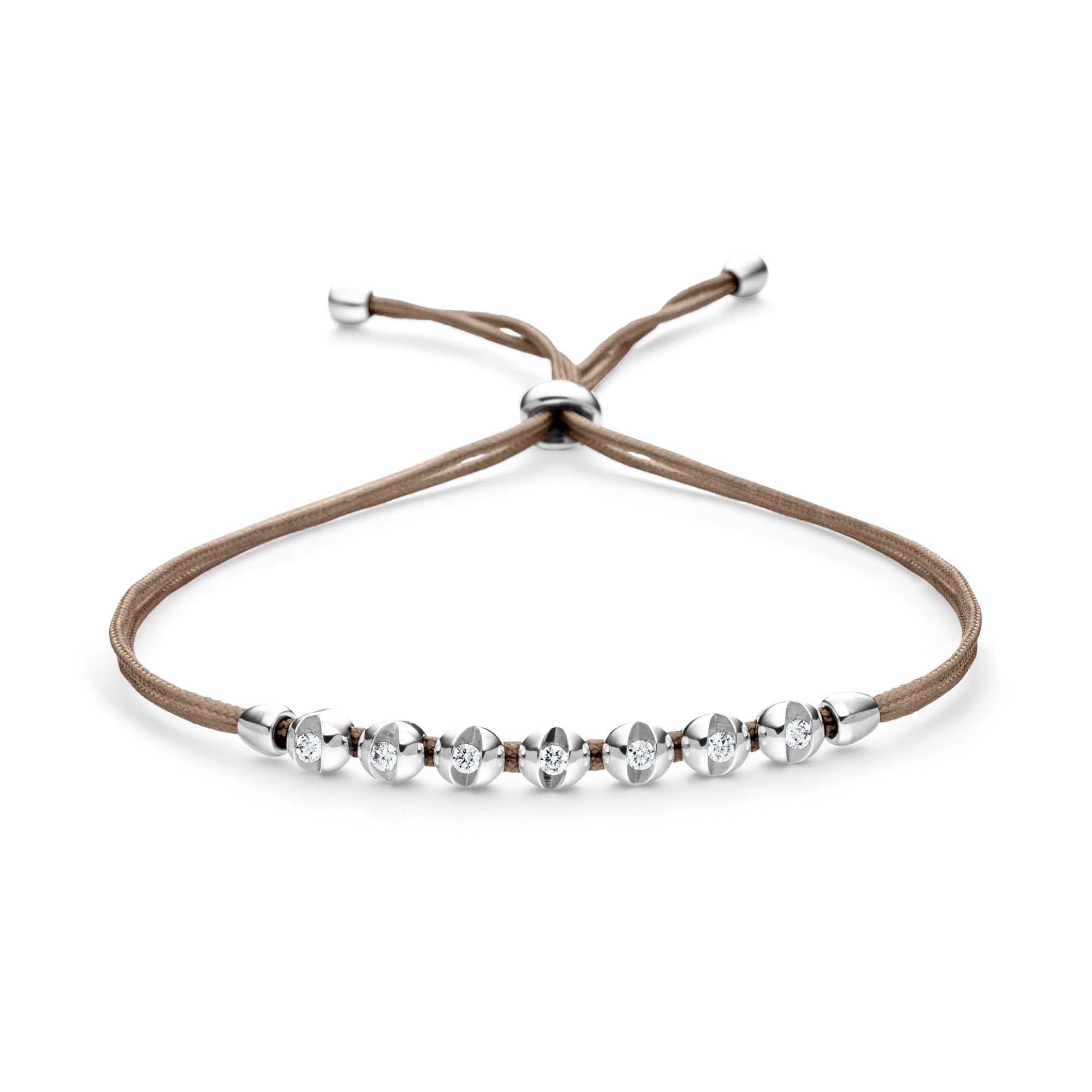 Schaffrath COLORTAIRE Armband - CTR72_B_0015_BR_2_14_CHASHMERE_WW (WW) aus Weißgold mit Diamant