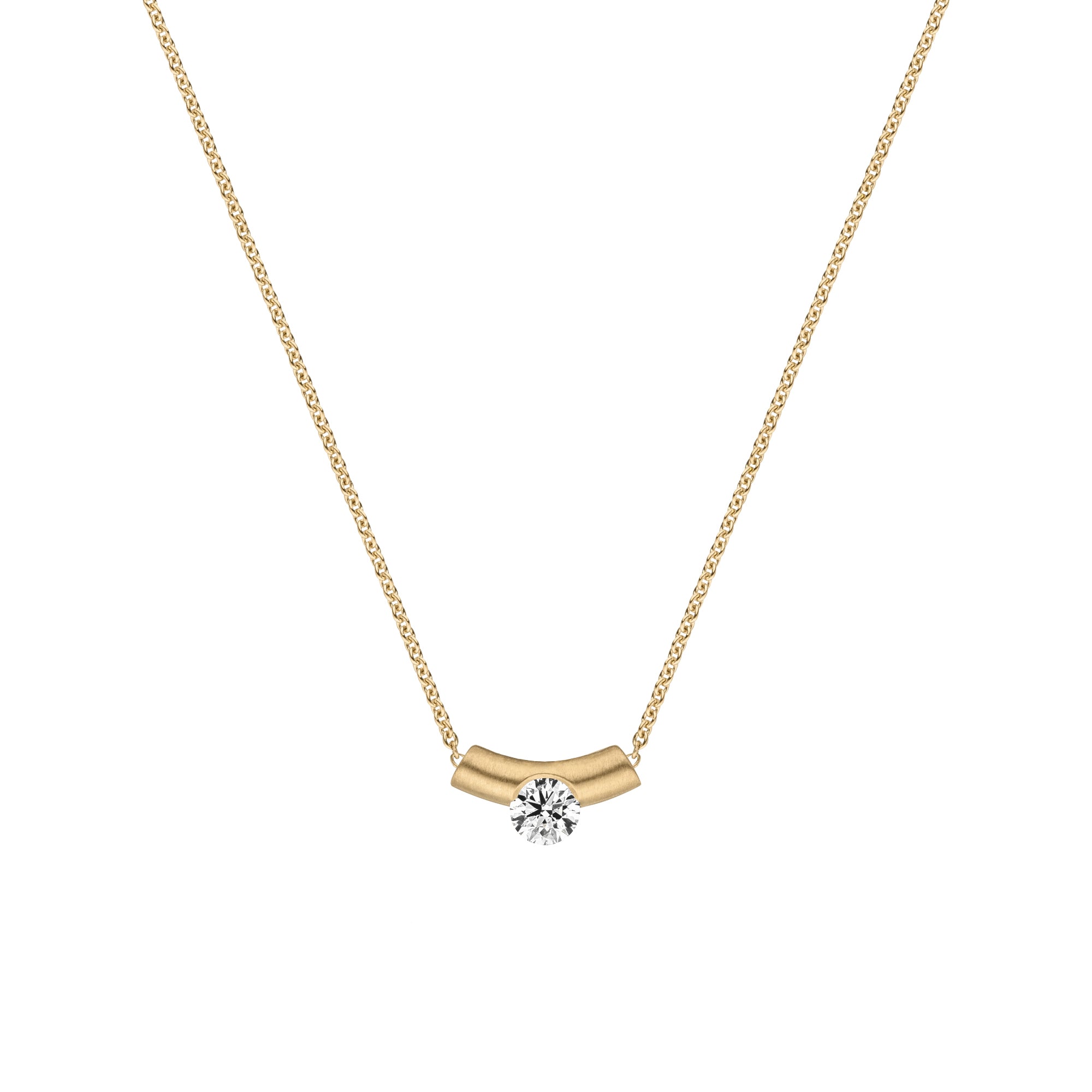 Schaffrath LA LUNA Collier - 114_2N286_025_GW (GW) aus Gelbgold mit Diamant