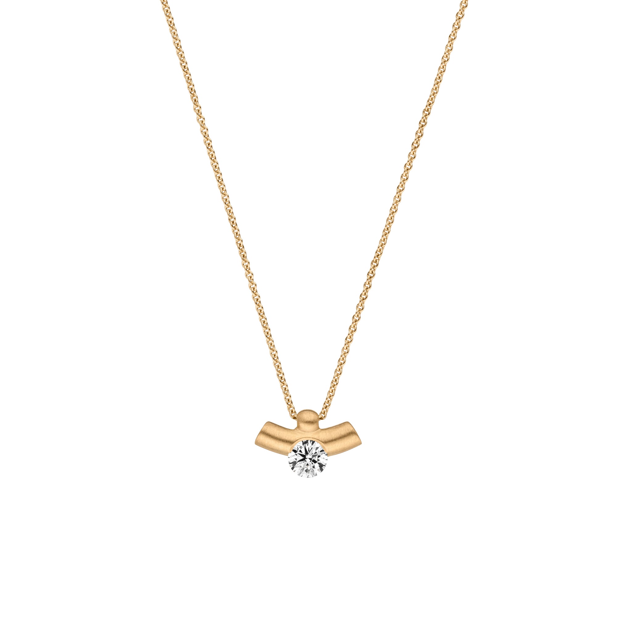 Schaffrath LA LUNA Collier - 114_2N291_025_GW (GW) aus Gelbgold mit Diamant