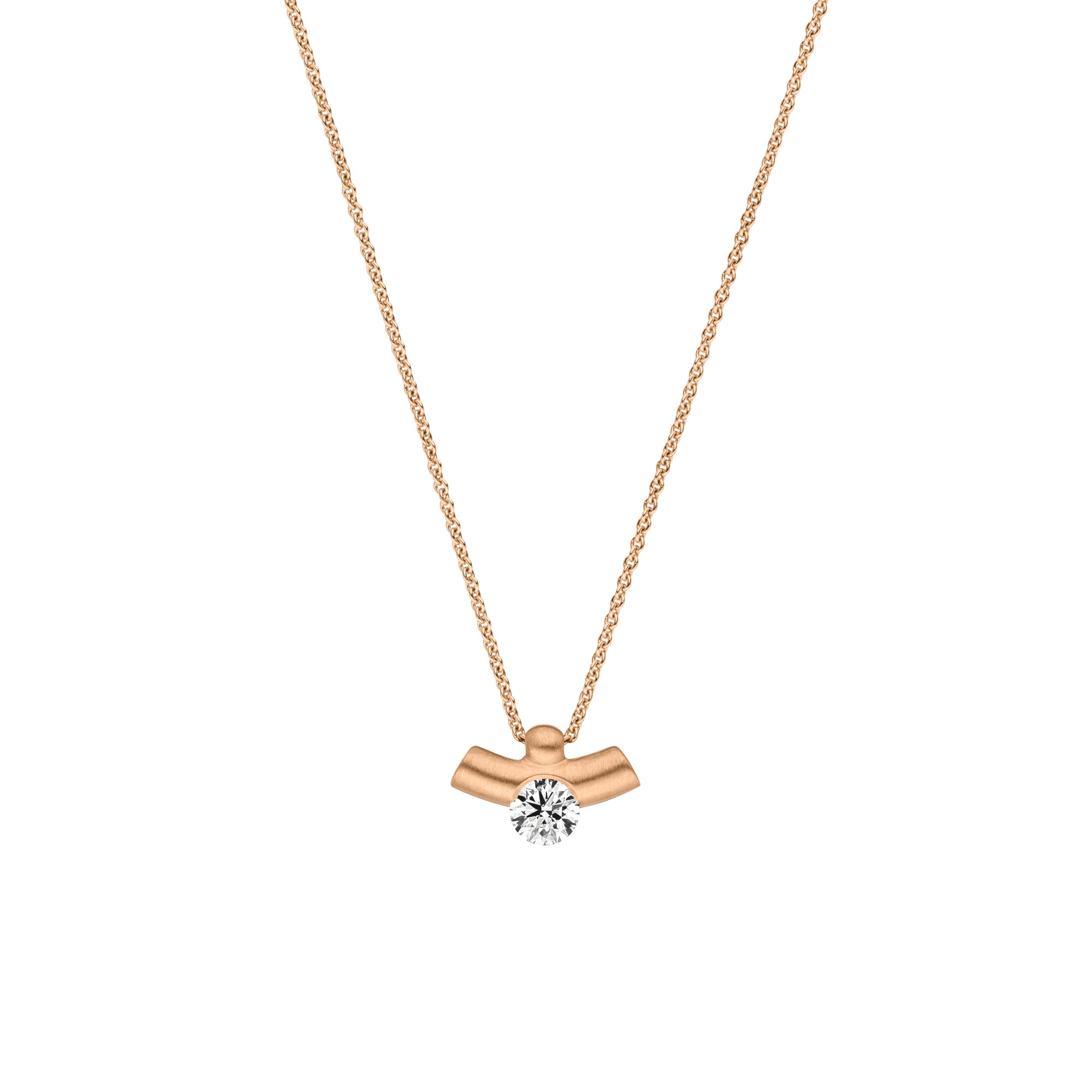 Schaffrath LA LUNA Collier - 754_2N291_025_RW (RW) aus Roségold mit Diamant