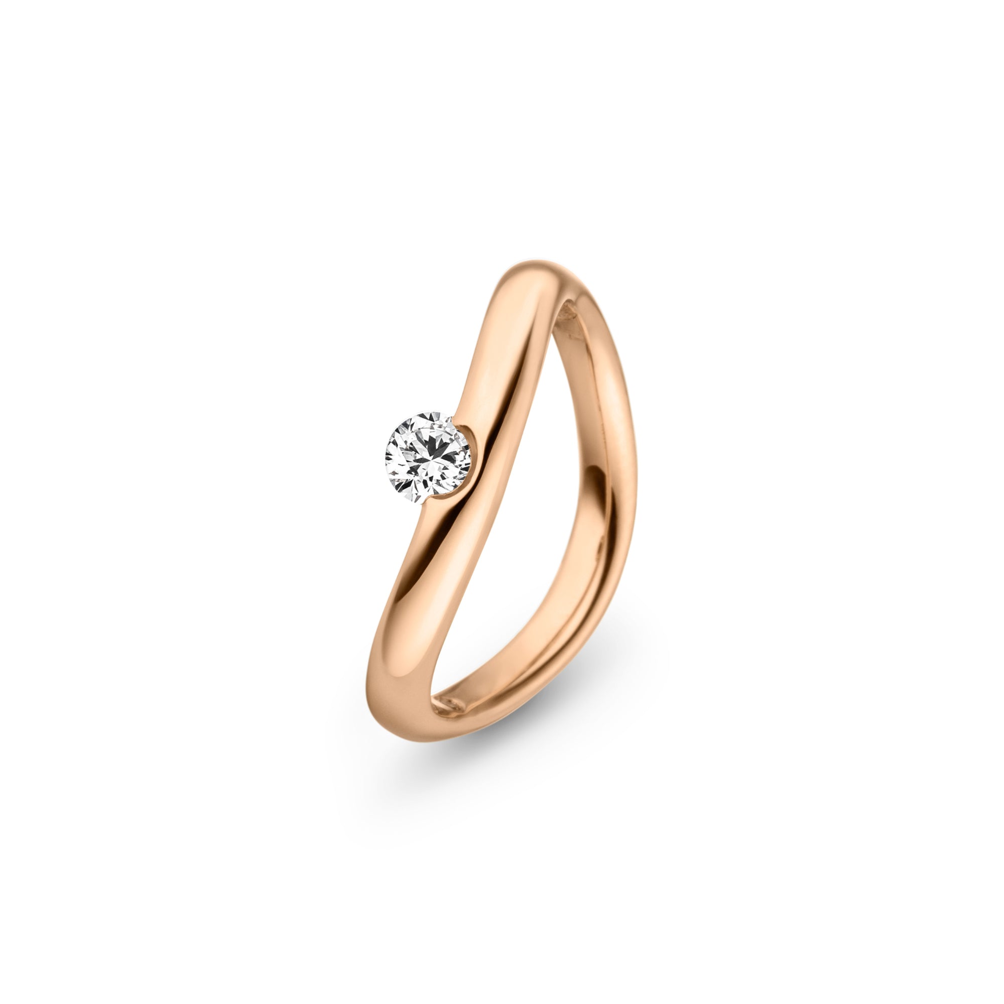 Schaffrath LA LUNA Diamantring - 758_2N287_025_RW (RW) aus Roségold mit Diamant