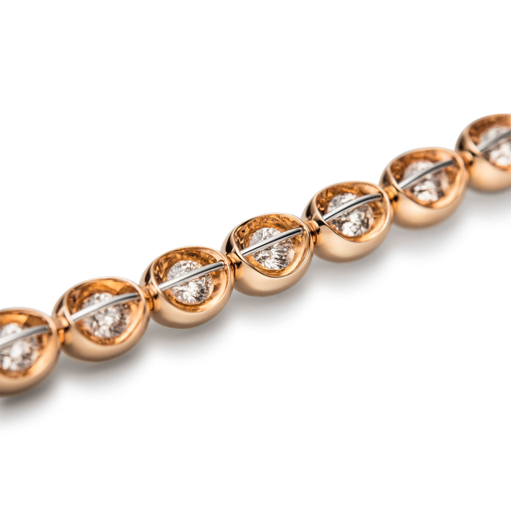 Schaffrath LIBERTÉ Armband - 111_L1061_560_GW (GW) aus Gelbgold, Platin mit Diamant