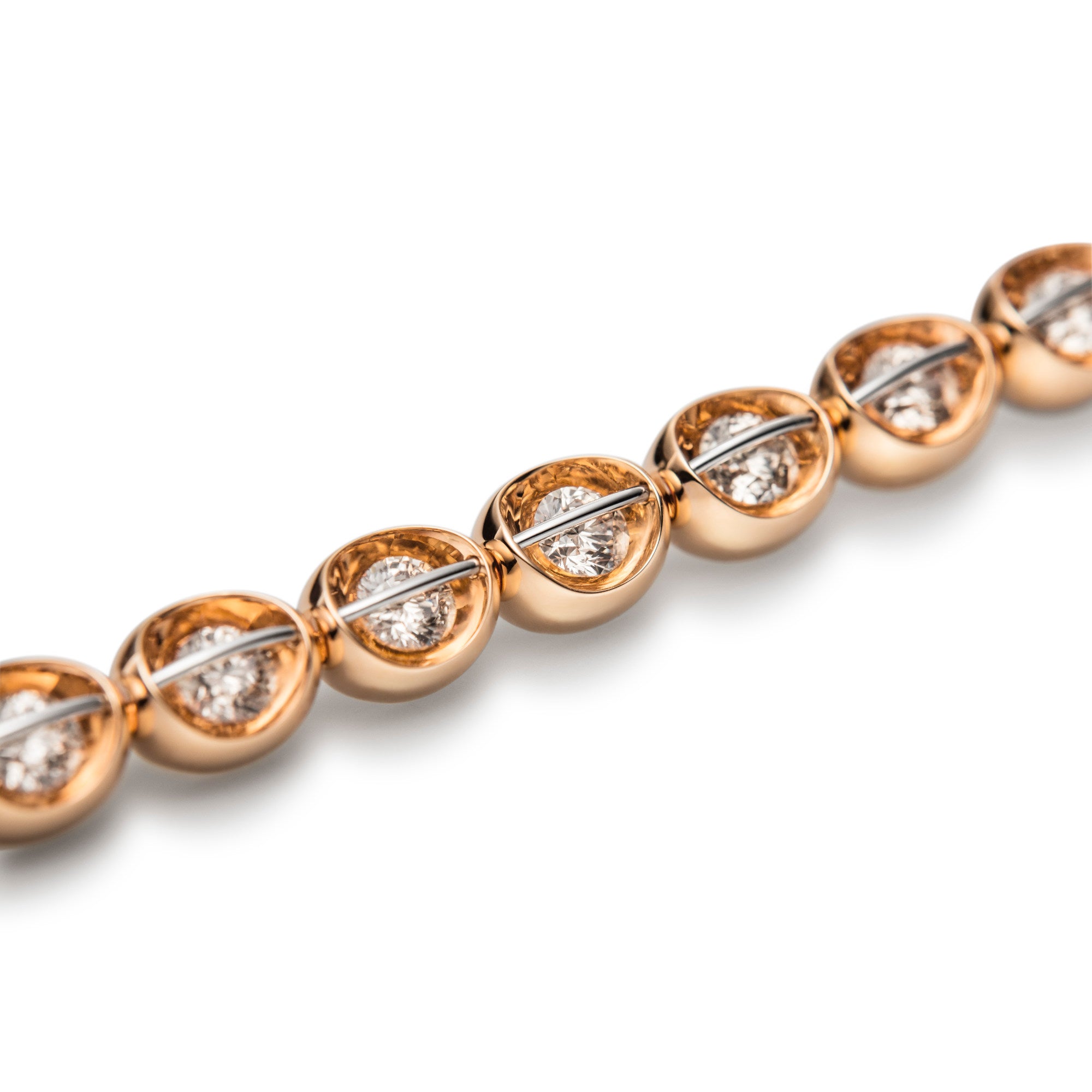 Schaffrath LIBERTÉ Armband - 111_L1061_560_GW (GW) aus Gelbgold, Platin mit Diamant