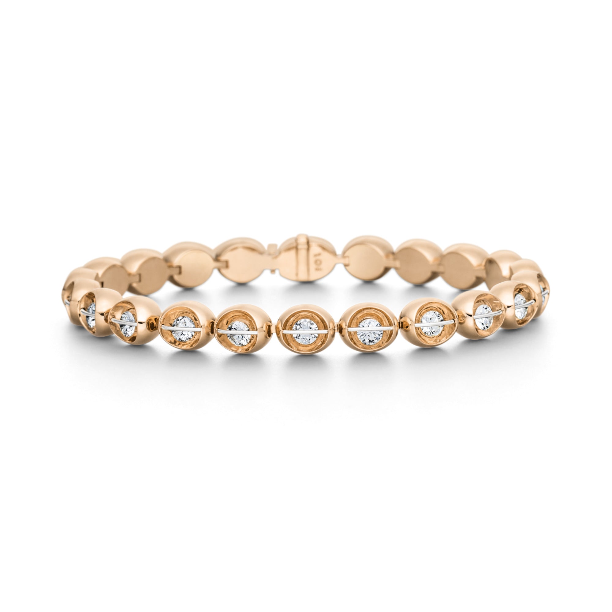 Schaffrath LIBERTÉ Armband - 751_L1061_560_RW (RW) aus Roségold, Platin mit Diamant