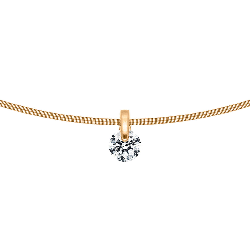 Schaffrath LIBERTÉ Collier - 114_L2N2N_050_GW (GW) aus Gelbgold, Platin mit Diamant