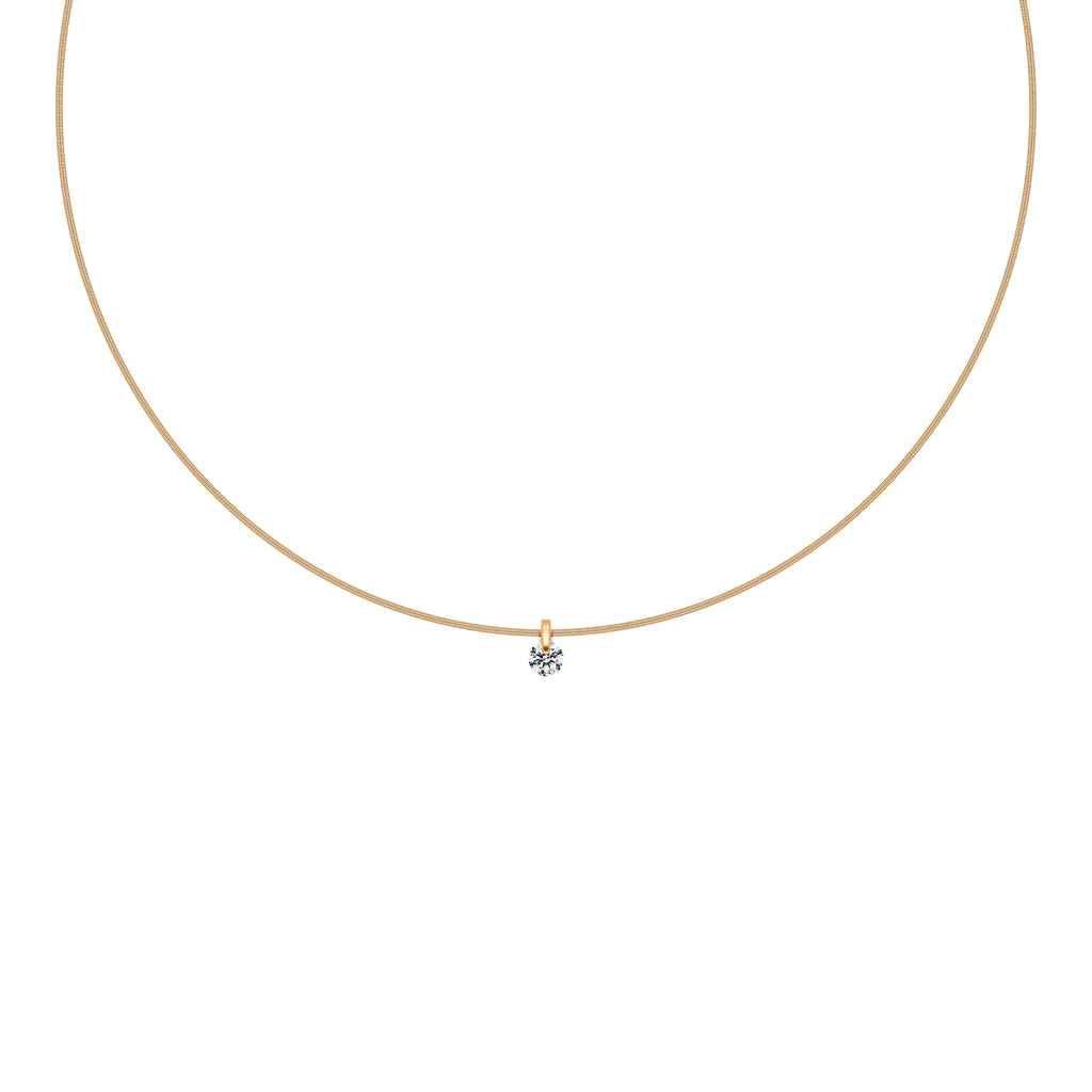Schaffrath LIBERTÉ Collier - 114_L2N2N_050_GW (GW) aus Gelbgold, Platin mit Diamant