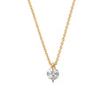 Schaffrath LIBERTÉ Collier - 114_LN002_40_GW (GW) aus Gelbgold, Platin mit Diamant