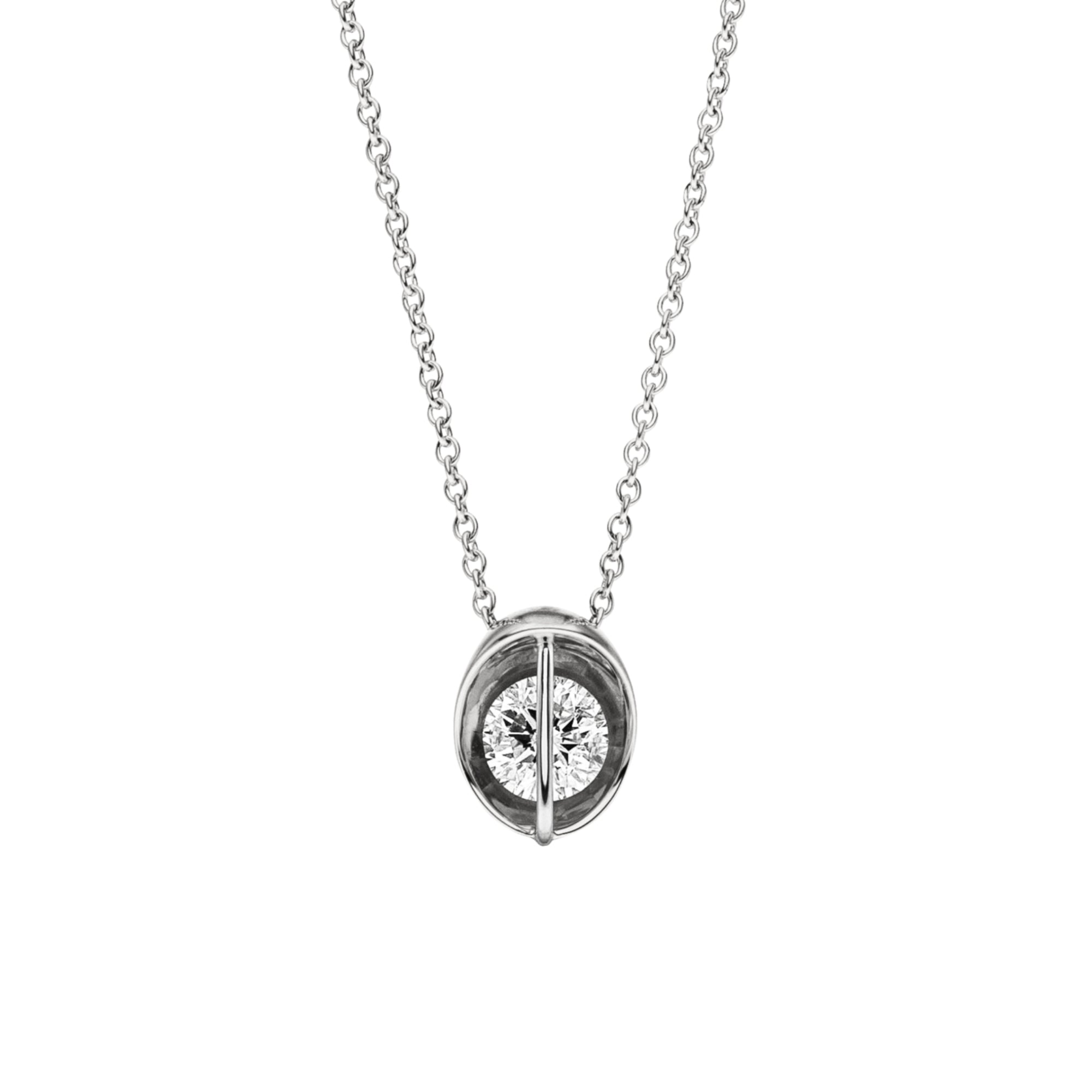 Schaffrath LIBERTÉ Collier - 214_L1061_40_WW (WW) aus Weißgold, Platin mit Diamant