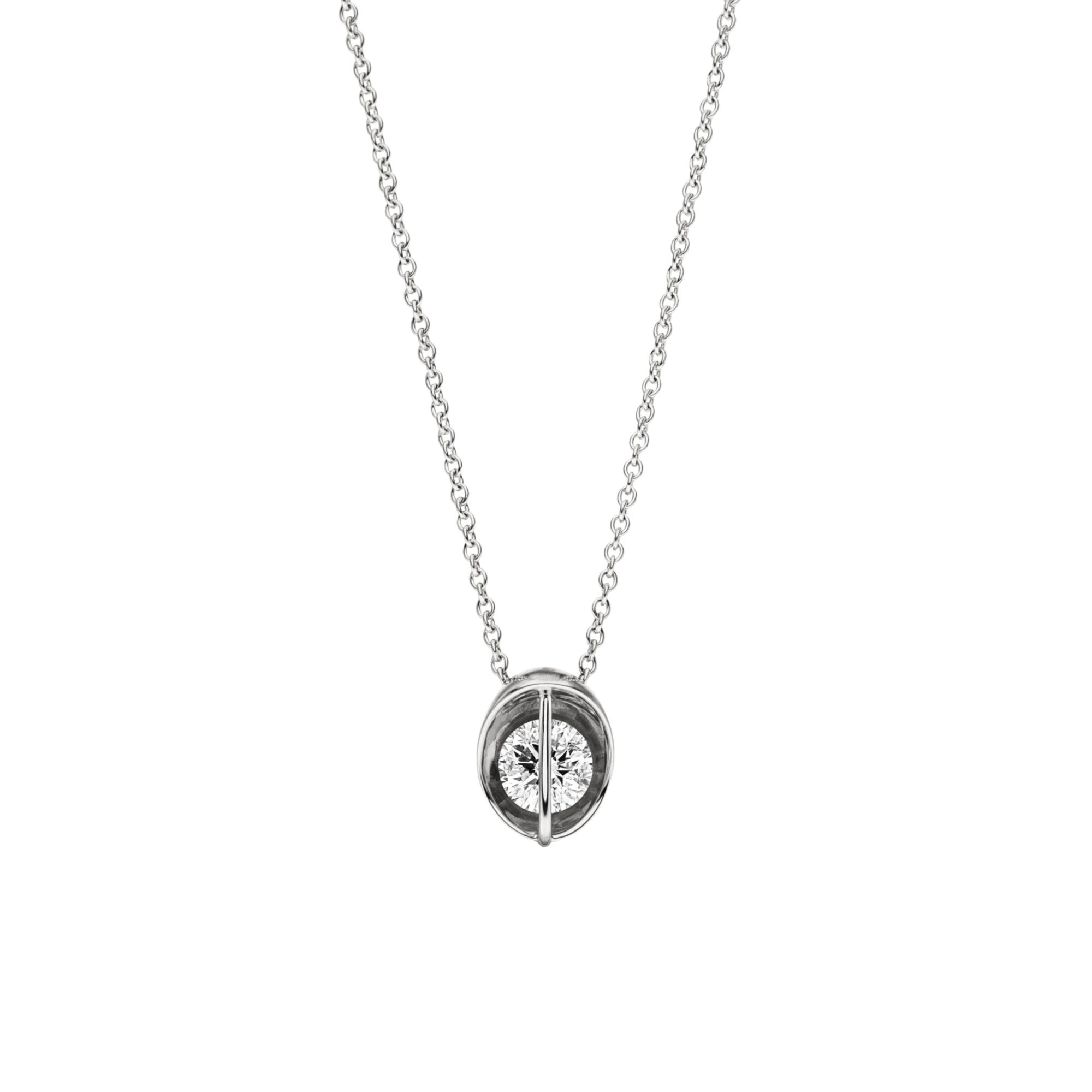 Schaffrath LIBERTÉ Collier - 214_L1061_30_WW (WW) aus Weißgold, Platin mit Diamant