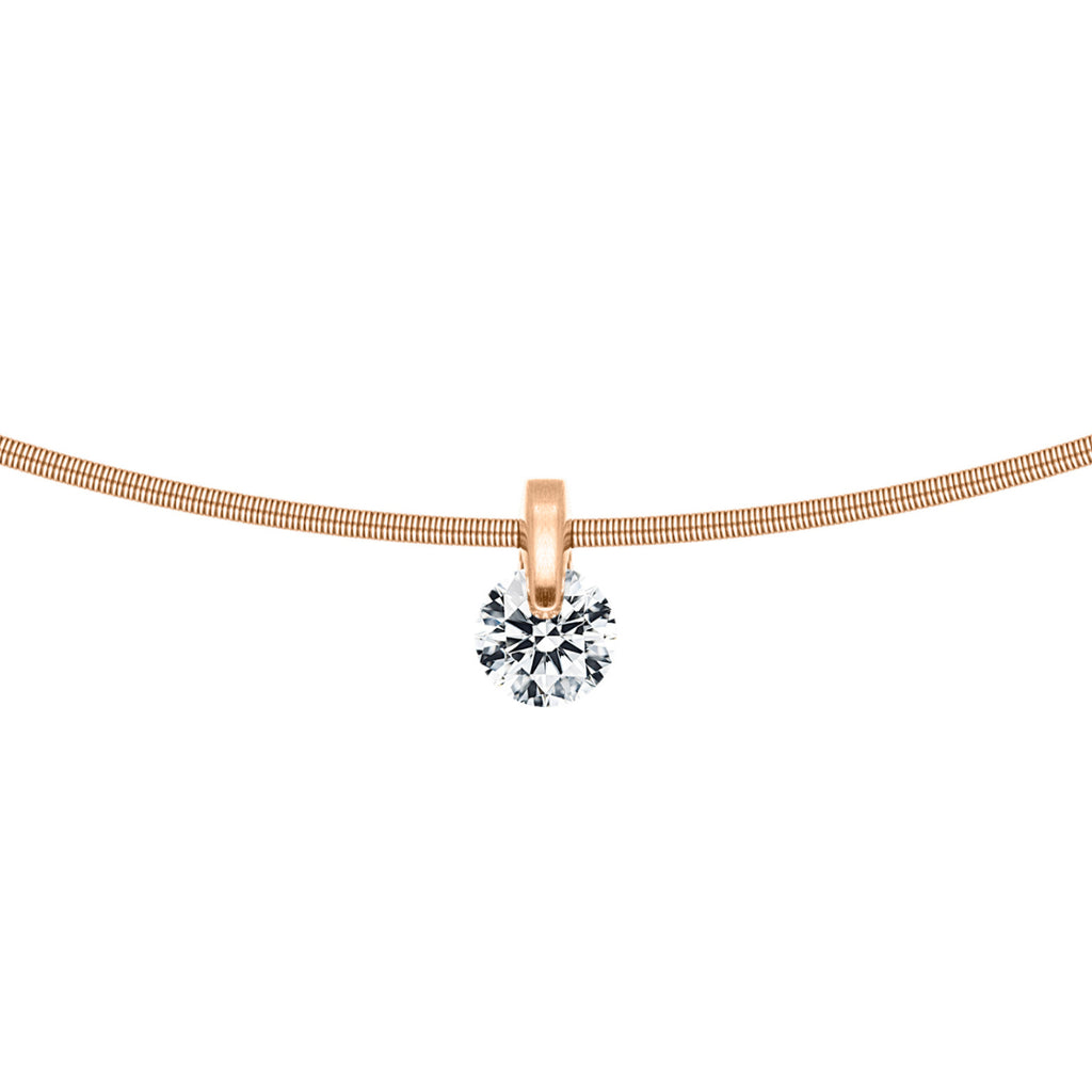 Schaffrath LIBERTÉ Collier - 754_L2N2N_050_RW (RW) aus Roségold, Platin mit Diamant
