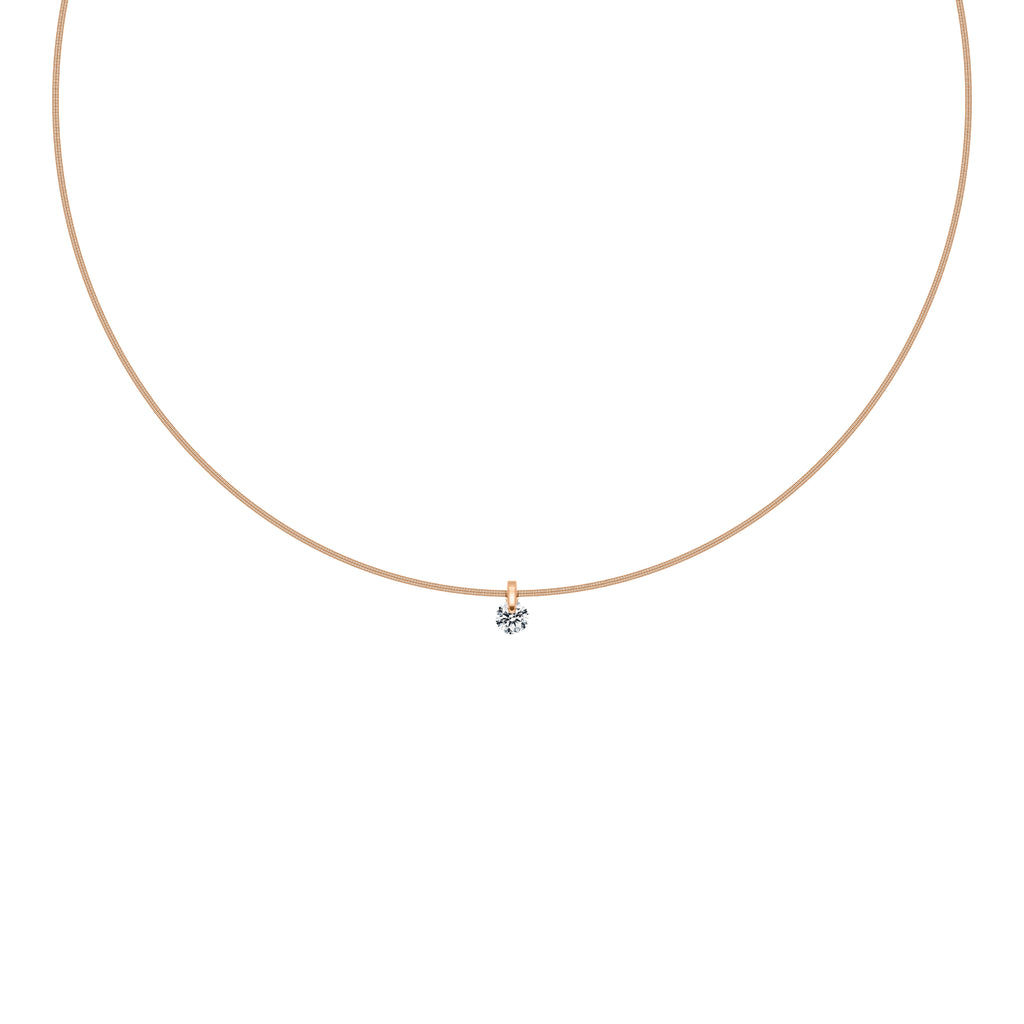 Schaffrath LIBERTÉ Collier - 754_L2N2N_050_RW (RW) aus Roségold, Platin mit Diamant