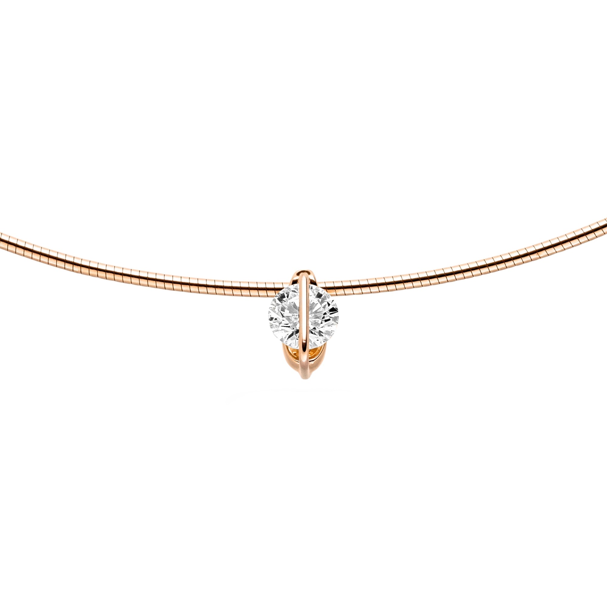 Schaffrath LIBERTÉ Collier - 754_L1002_40_RW (RW) aus Roségold, Platin mit Diamant