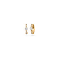 Schaffrath LIBERTÉ Creolen - 117_L1056_50_GW (GW) aus Gelbgold, Platin mit Diamant