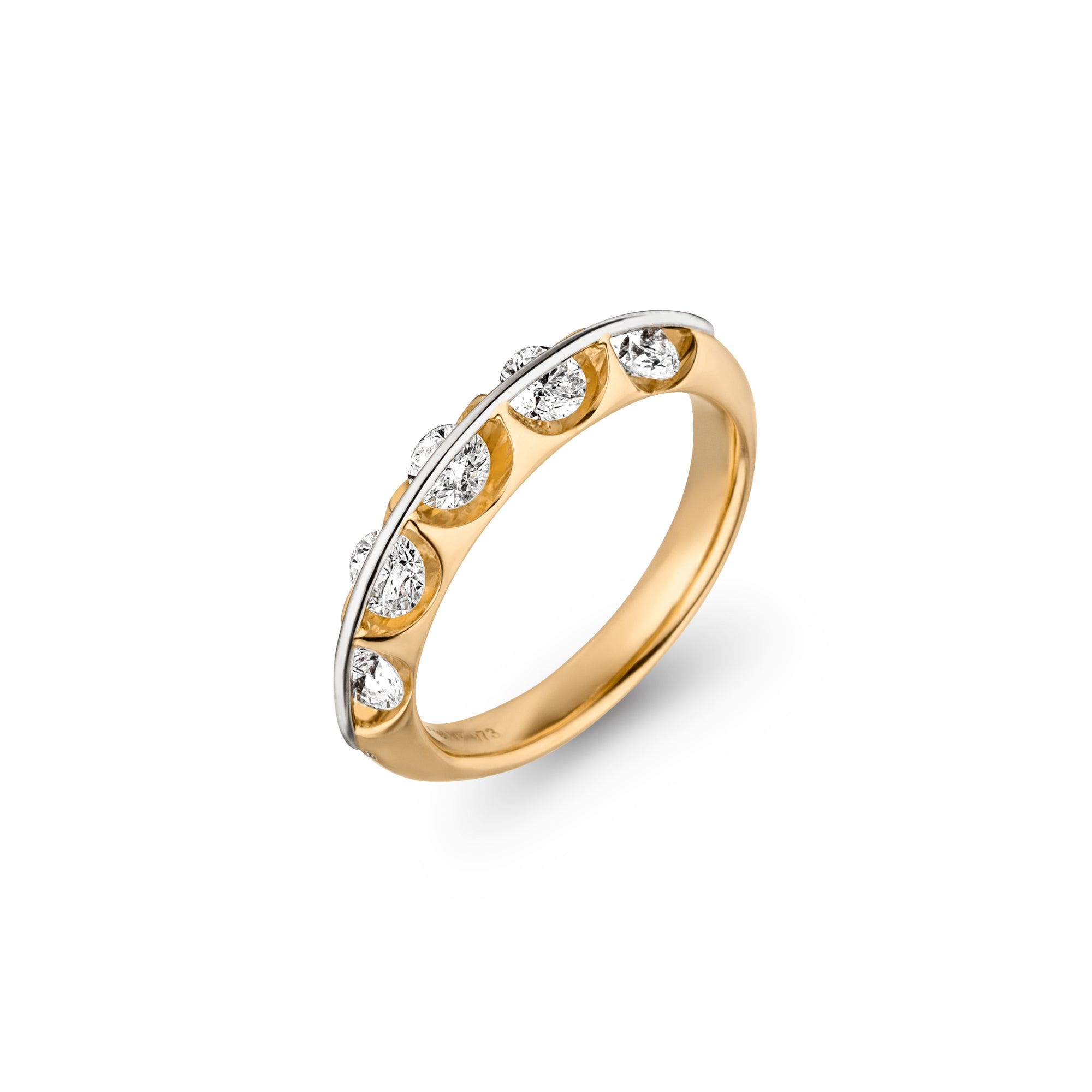 Schaffrath LIBERTÉ Diamantring - 118_L1045_80_GW (GW) aus Gelbgold, Platin mit Diamant