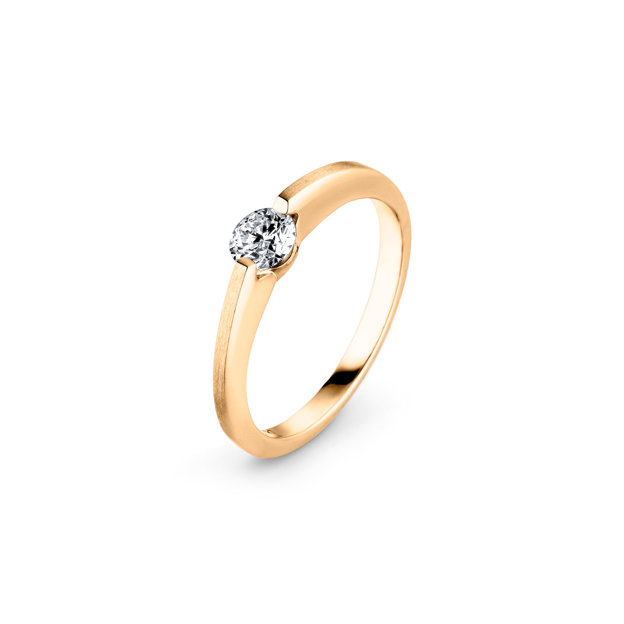 Schaffrath LIBERTÉ Diamantring - 118_L2N20_040_GW (GW) aus Gelbgold mit Diamant