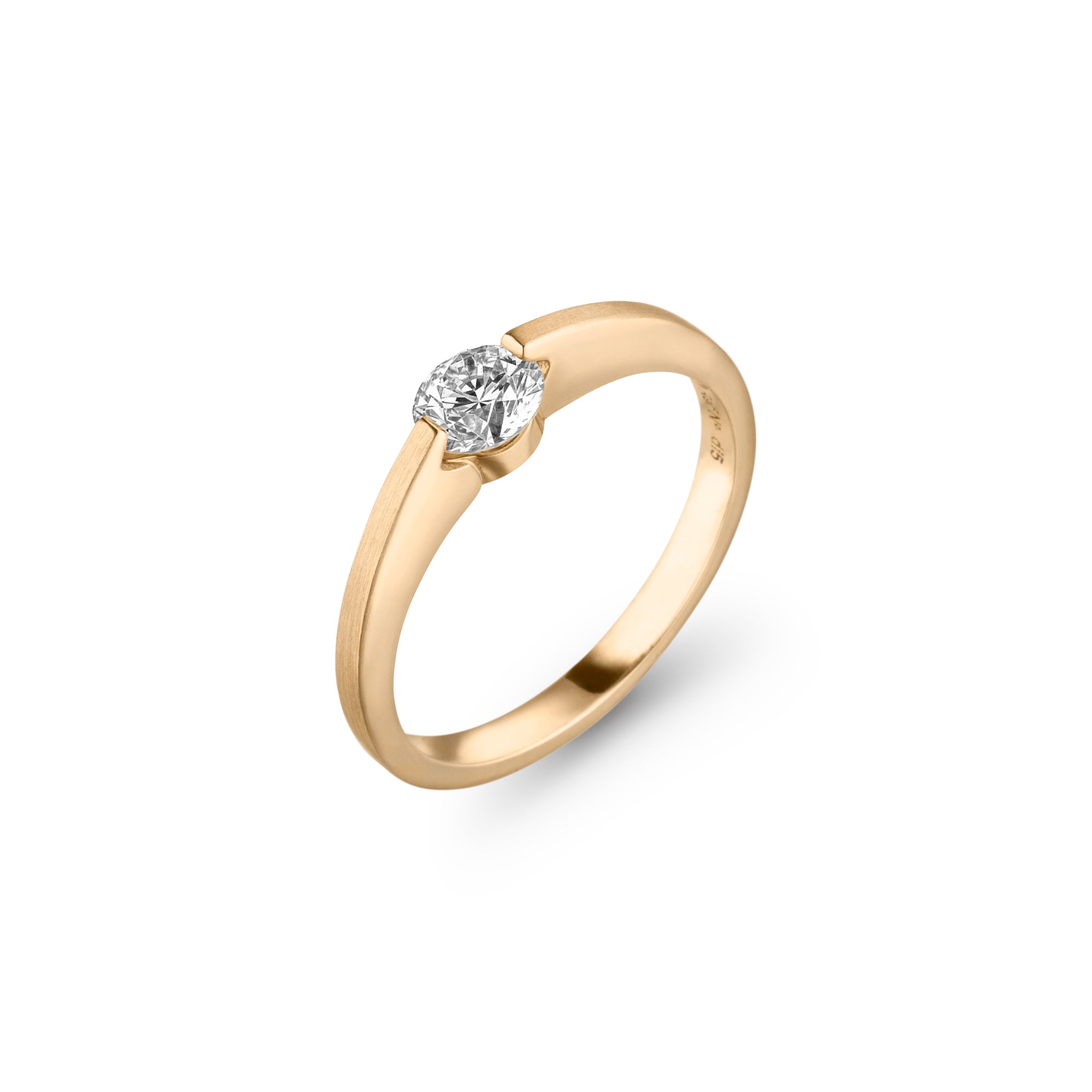 Schaffrath LIBERTÉ Diamantring - 118_L2N20_050_GW (GW) aus Gelbgold mit Diamant
